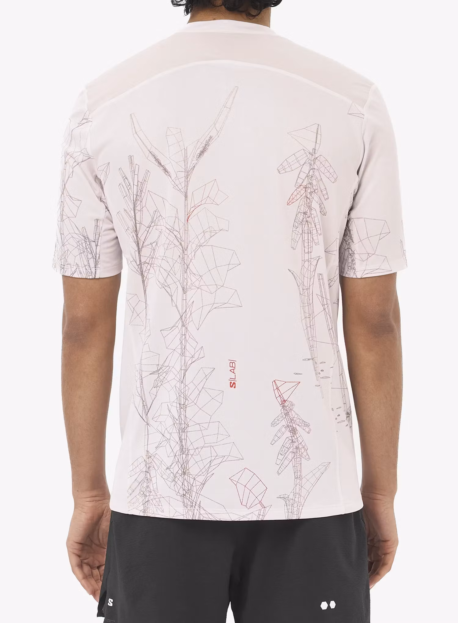 Швидковисихаюча футболка Salomon S/Lab Ultra TEE AOP - lilac ash