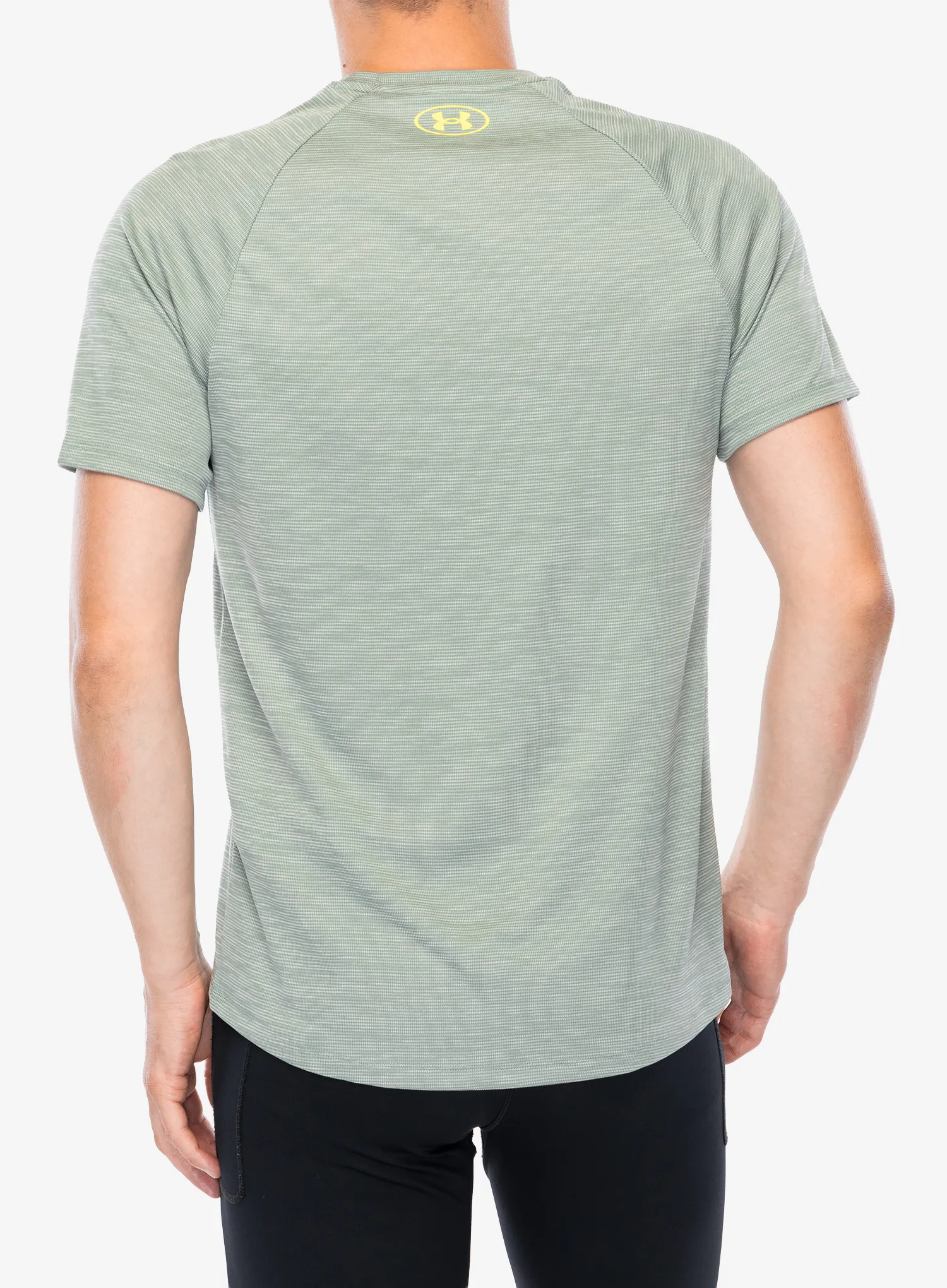 Швидковисихаюча футболка Under Armour Tech Textured SS - hydro green/yellow