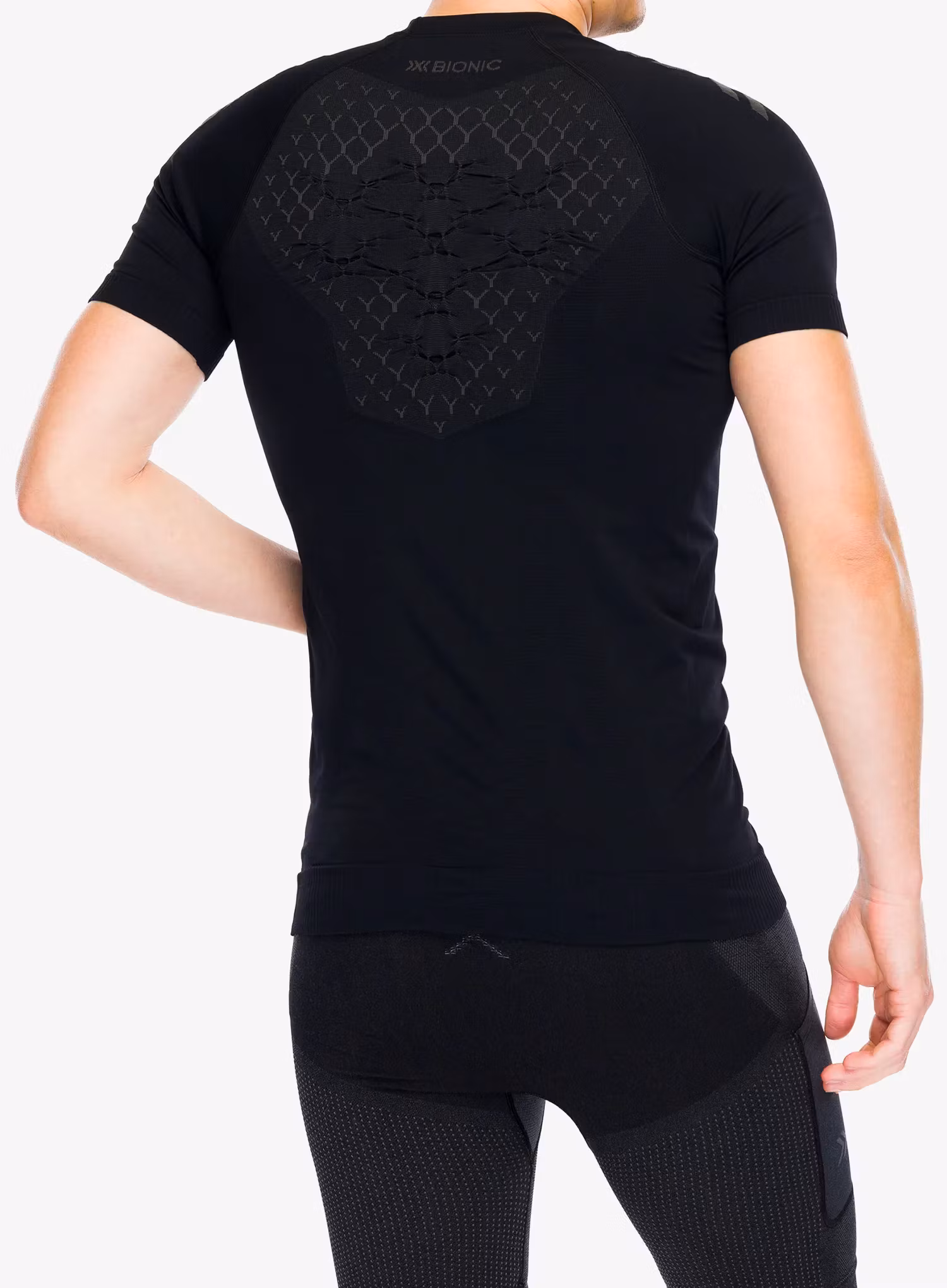 Швидковисихаюча футболка X-Bionic Twyce Run Shirt S/S - black/charcoal