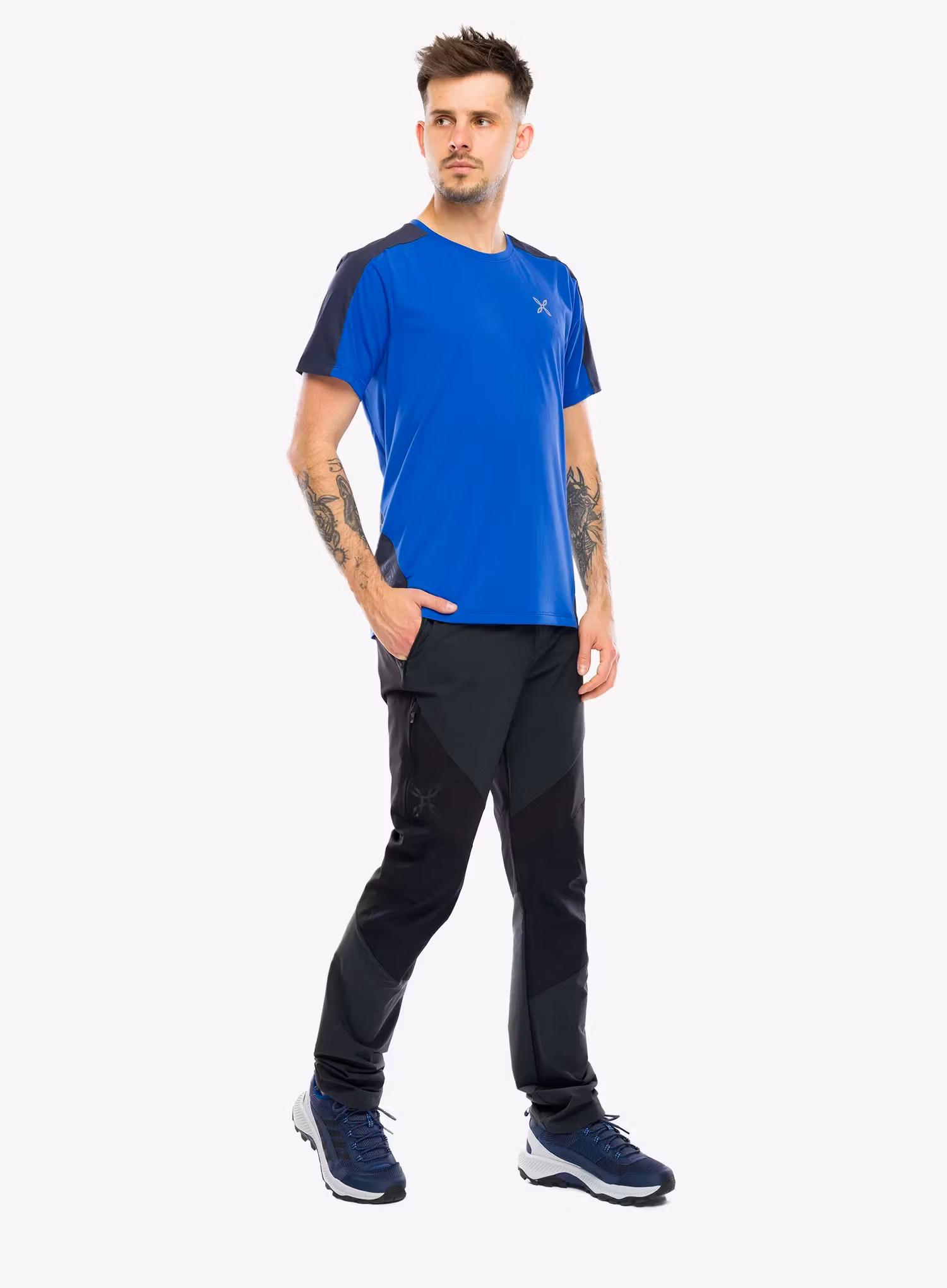 Футболка для тренувань Montura Hade T-Shirt - b.blue/graphite blue