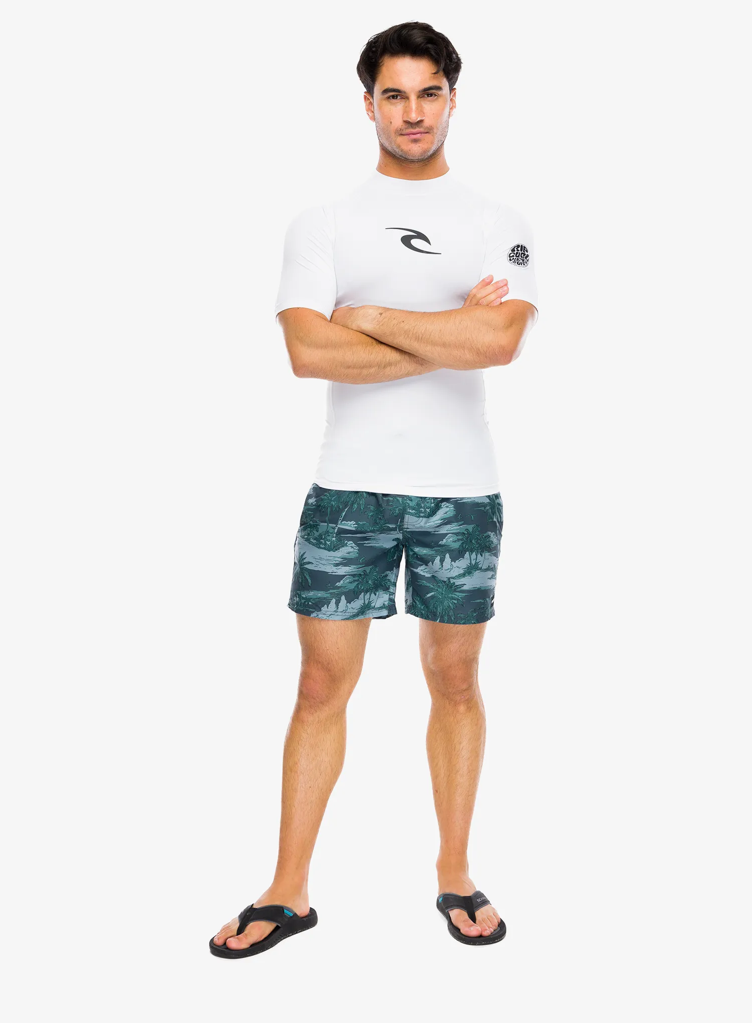 UV-футболка Rip Curl Lycra Waves Upf Perf S/S - white