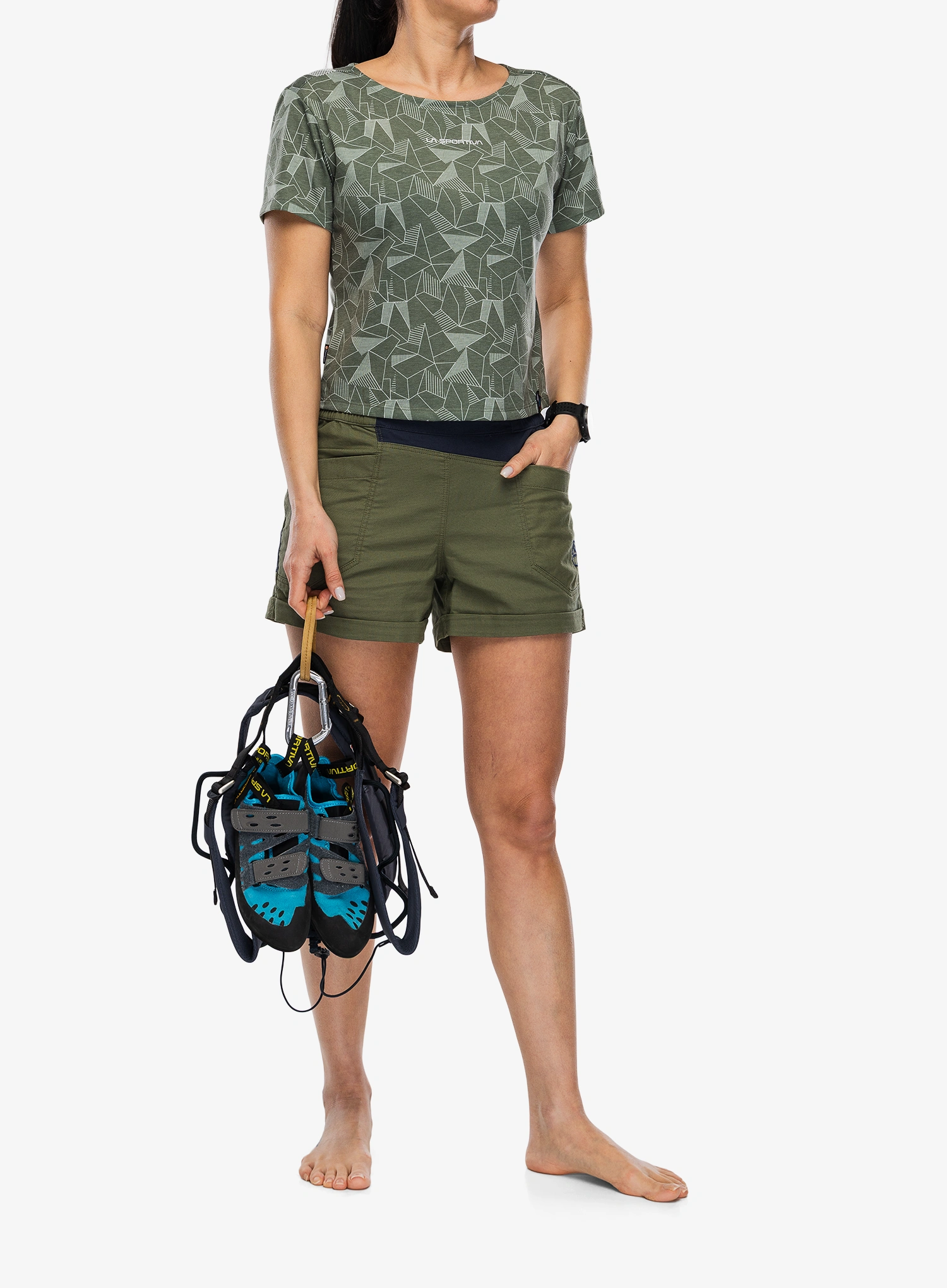 Футболка для скелелазіння жіноча La Sportiva Dimension T-Shirt - cypress