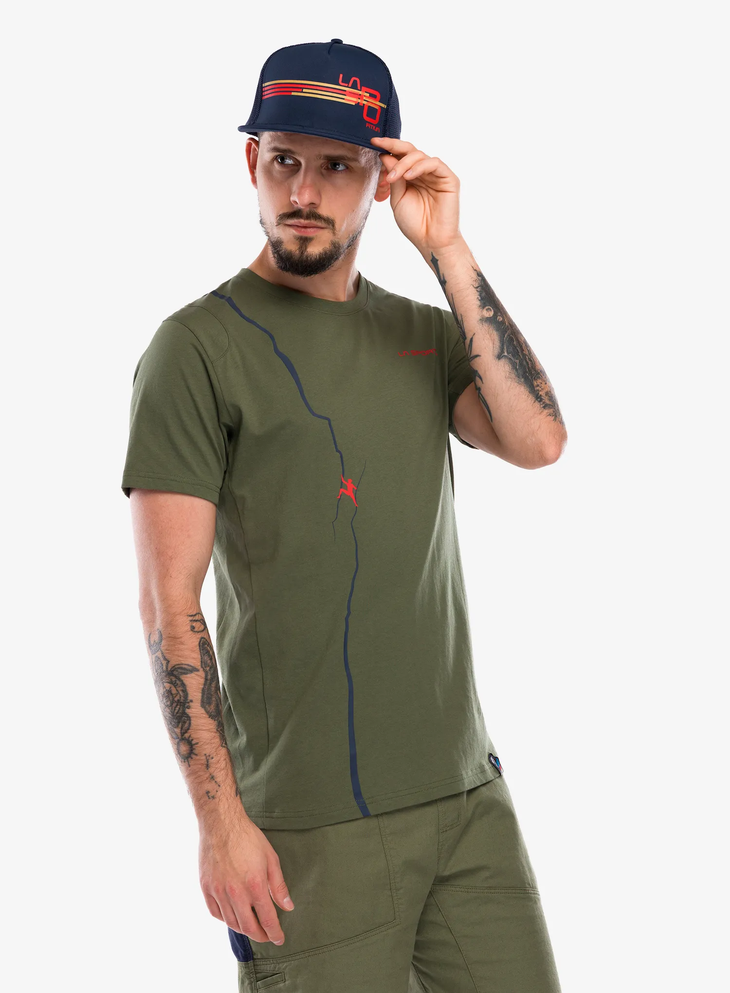 Футболка для скелелазіння La Sportiva Route T-Shirt - cypress/night sky