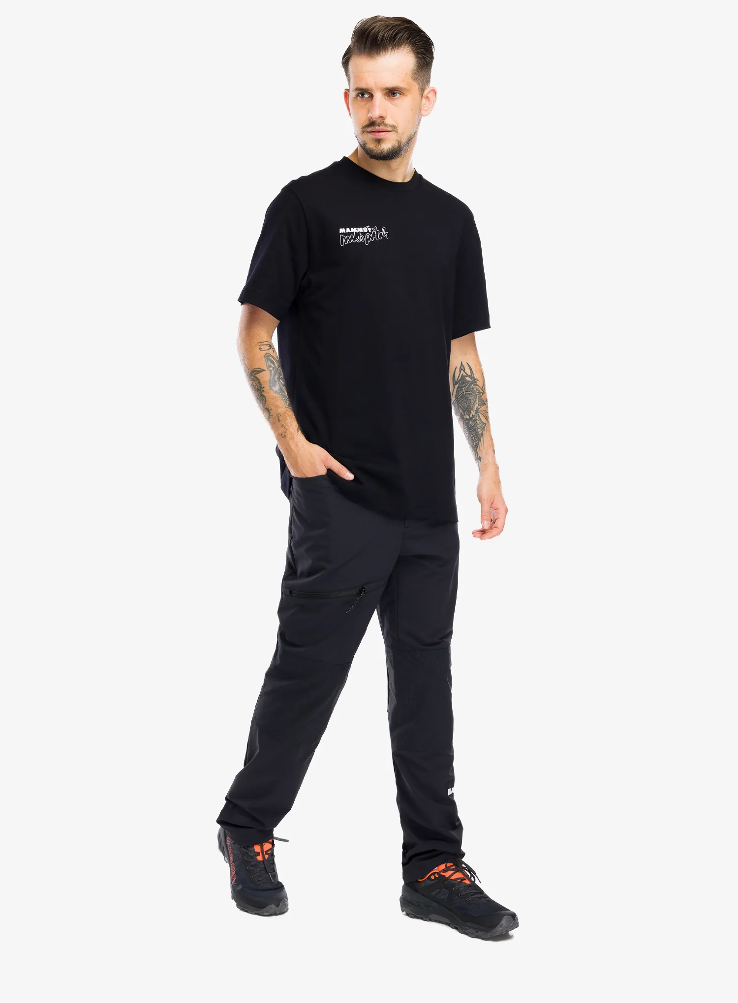 Футболка для скелелазіння Mammut Mammut Base T-Shirt Multi-Pitch - black