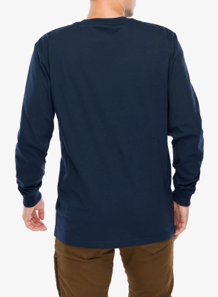 Футболка з довгими рукавами Carhartt Workwear Pocket T-Shirt L/S - navy