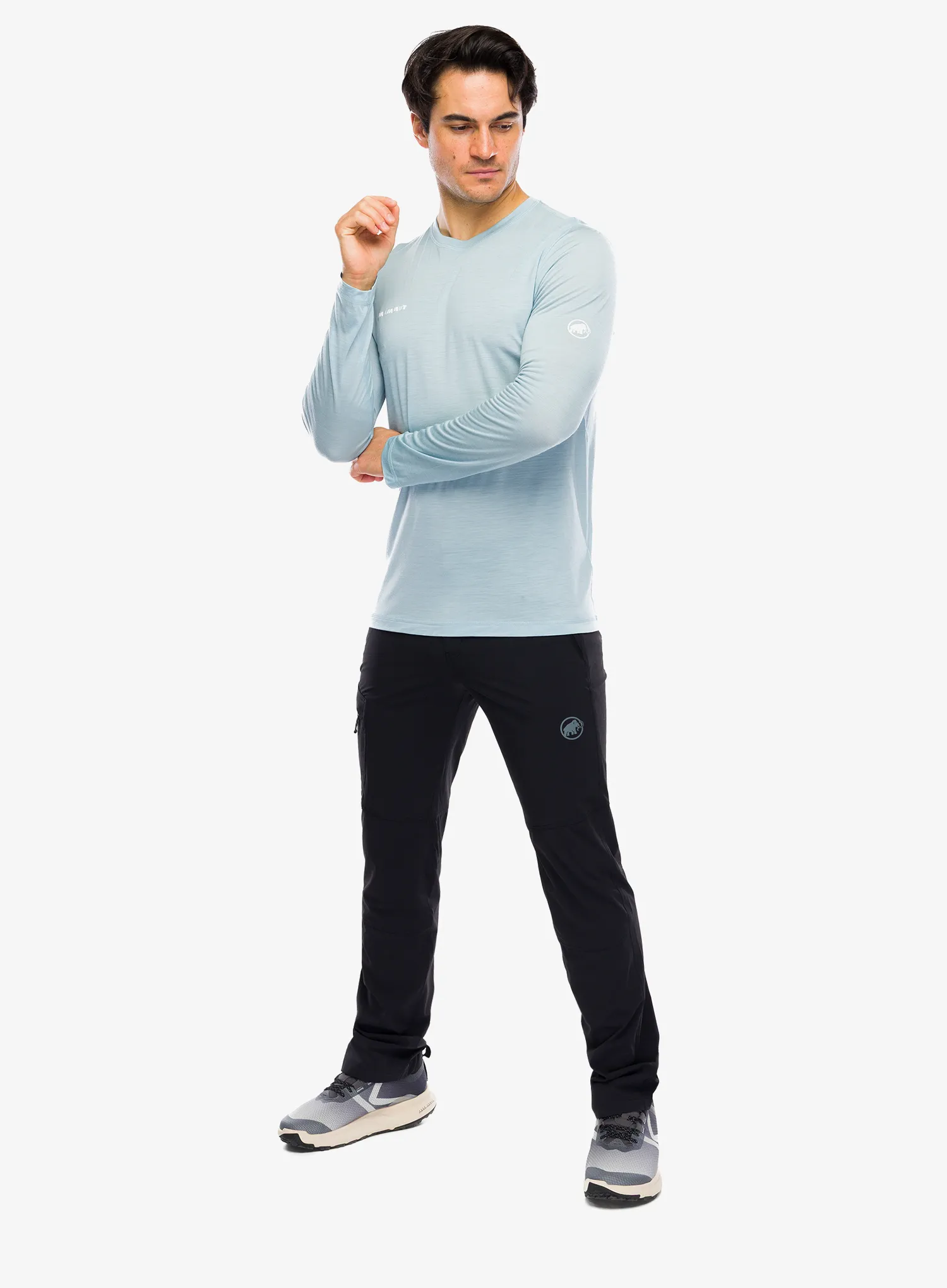 Футболка з довгими рукавами Mammut Tree Wool FL Longsleeve - nebla