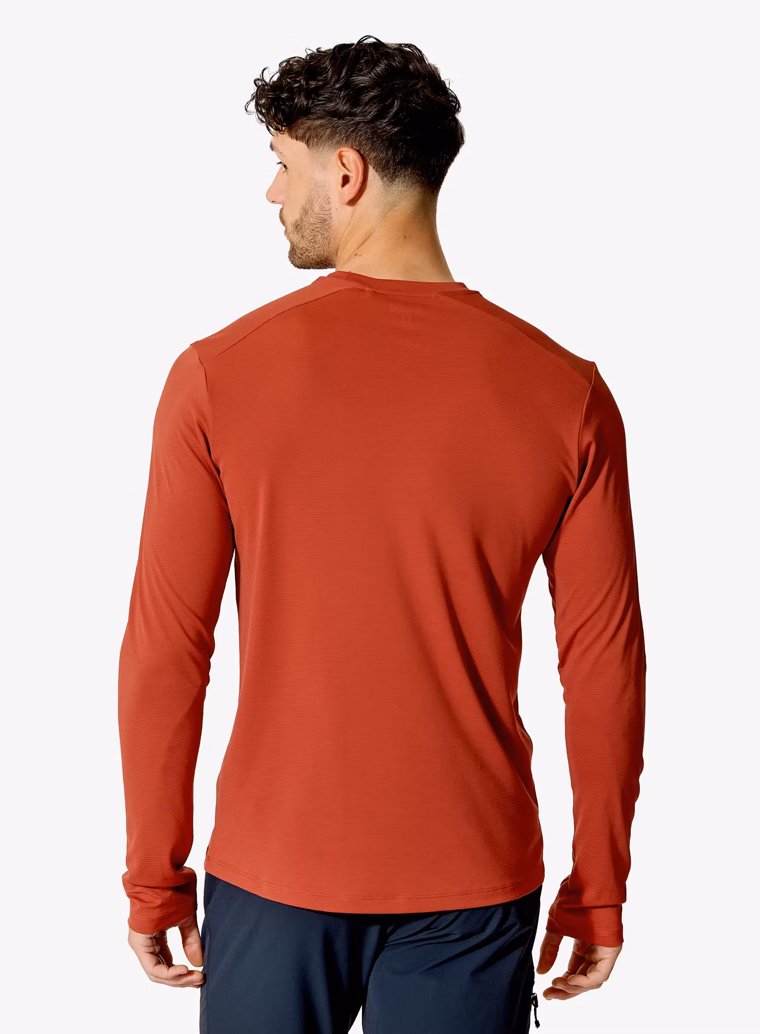 Футболка з довгими рукавами Rab Force LS Tee - tuscan red