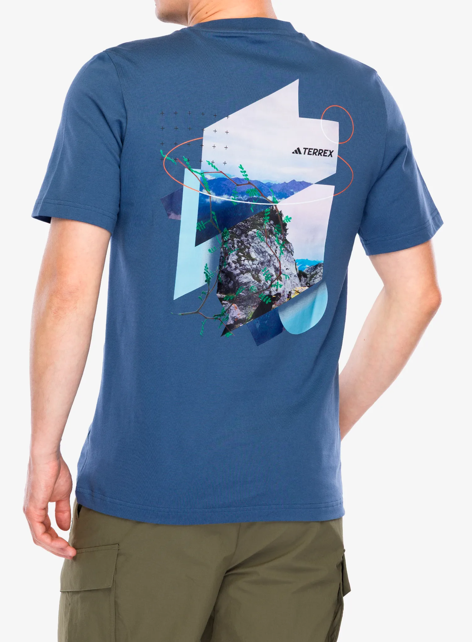 Футболка з принтом adidas TERREX Back Graphic T-Shirt - wonder steel