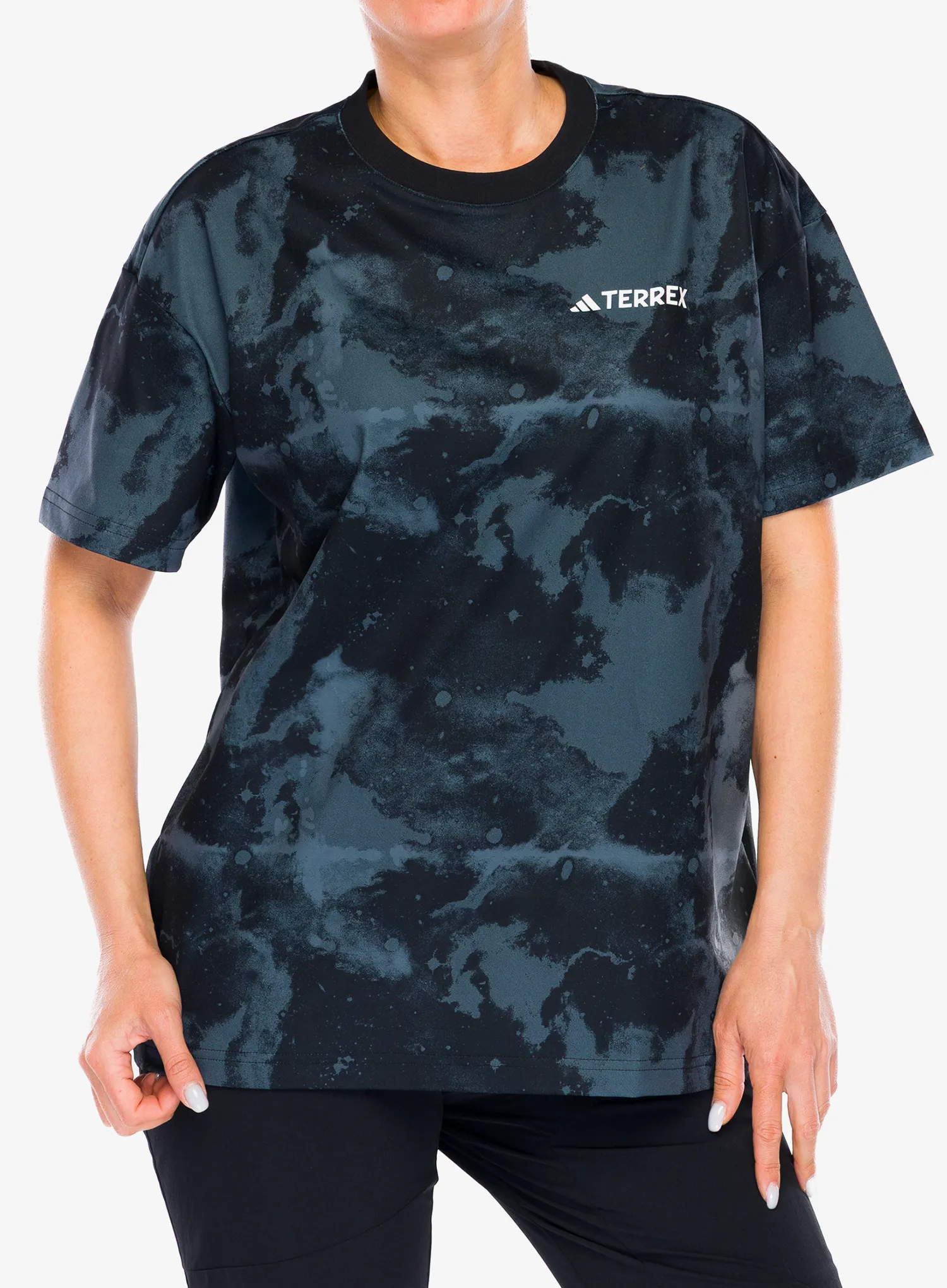 Футболка з принтом adidas TERREX Nat Geo AEROREADY Graphic T-Shirt - black