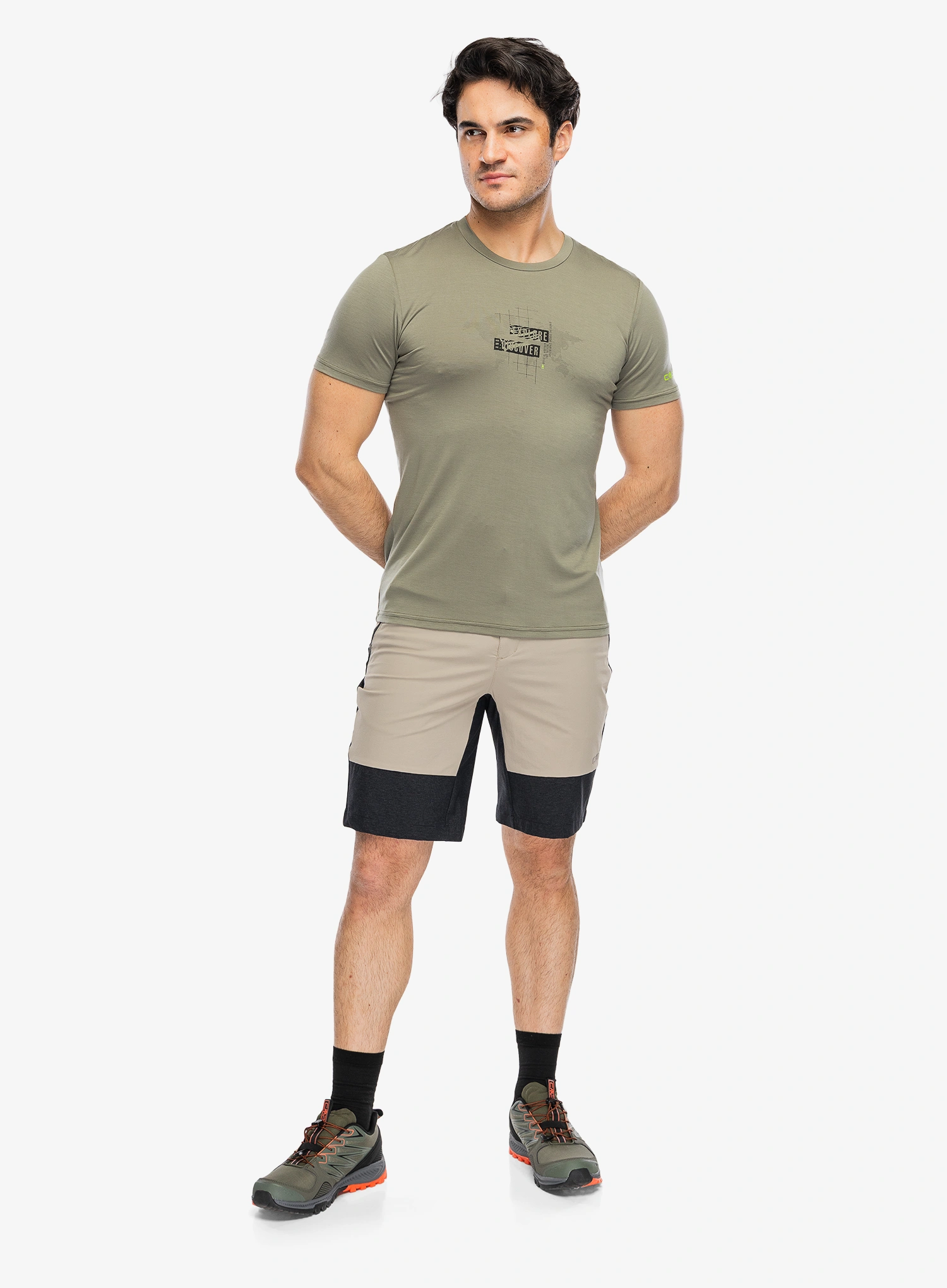 Футболка з принтом CMP Verte T-Shirt - sage/pine