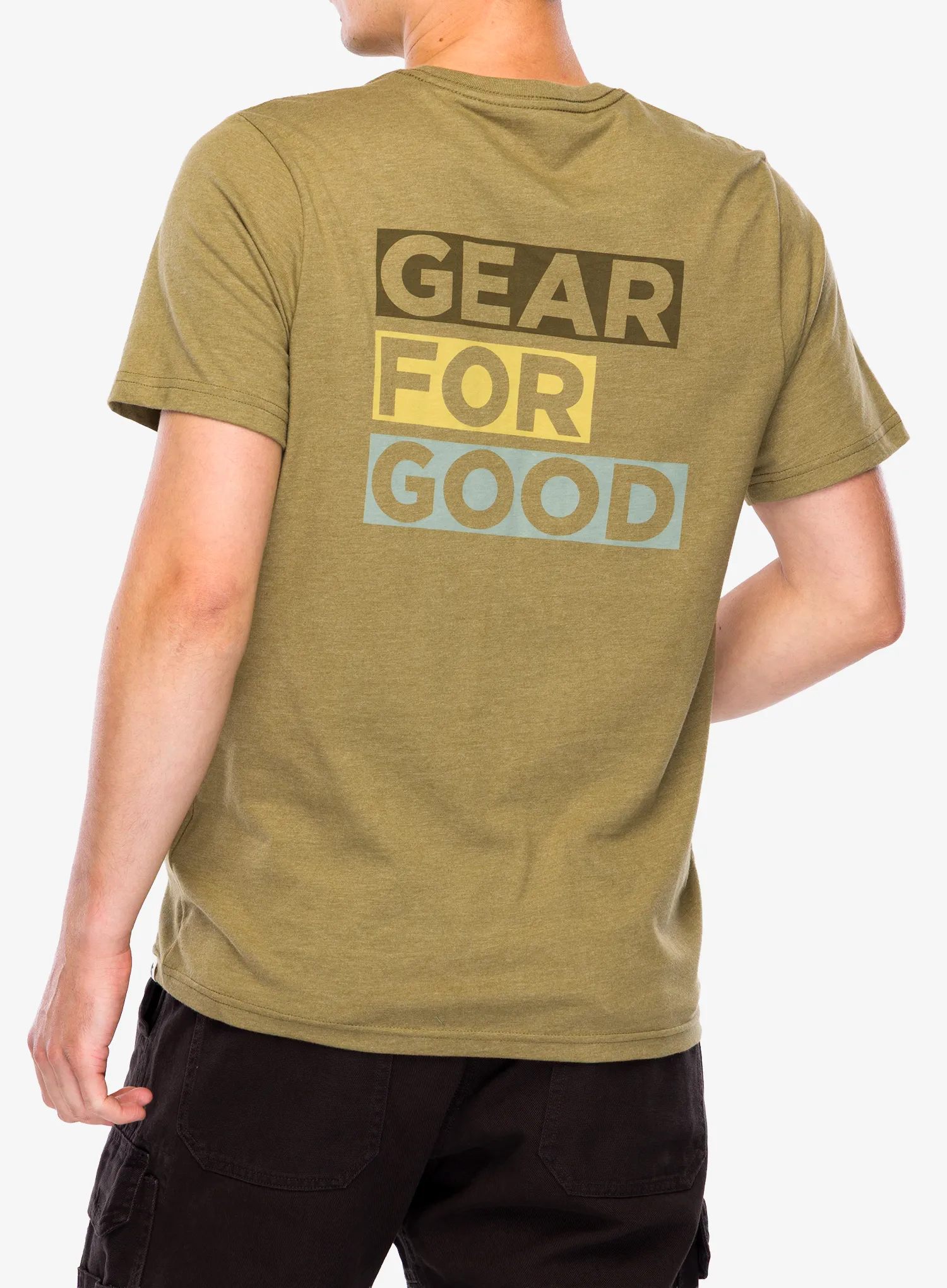 Футболка з принтом Cotopaxi Gear For Good Stripes T-Shirt - moss