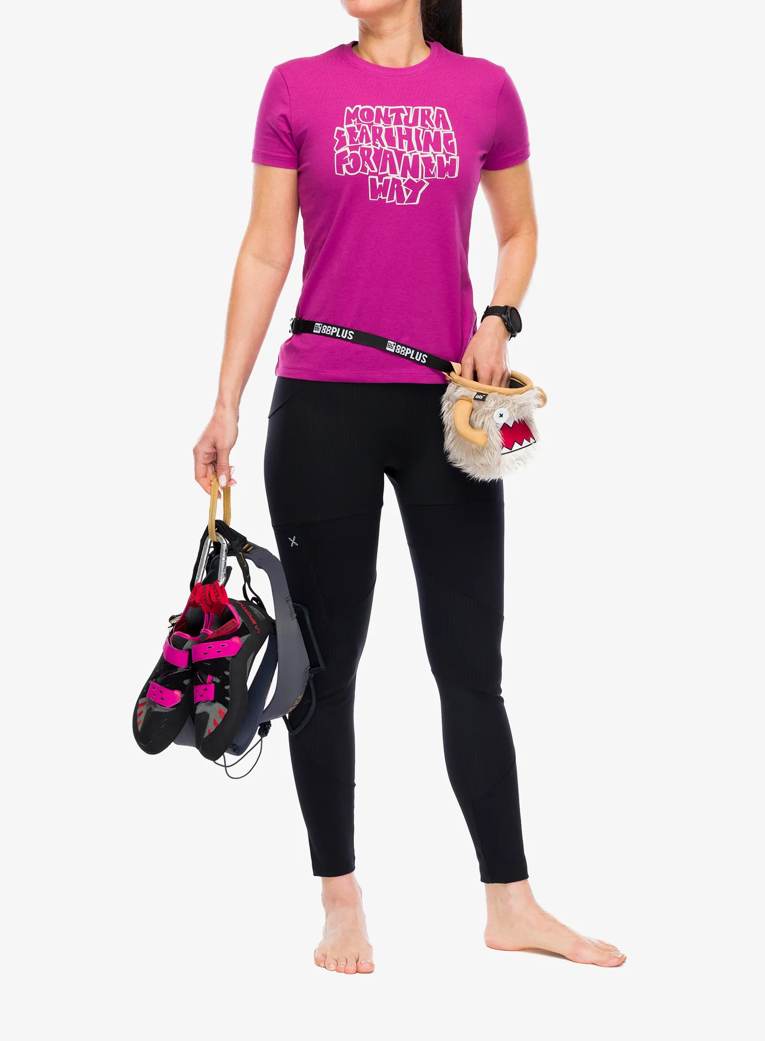 Футболка з принтом жіноча Montura Knots T-Shirt - baton rouge