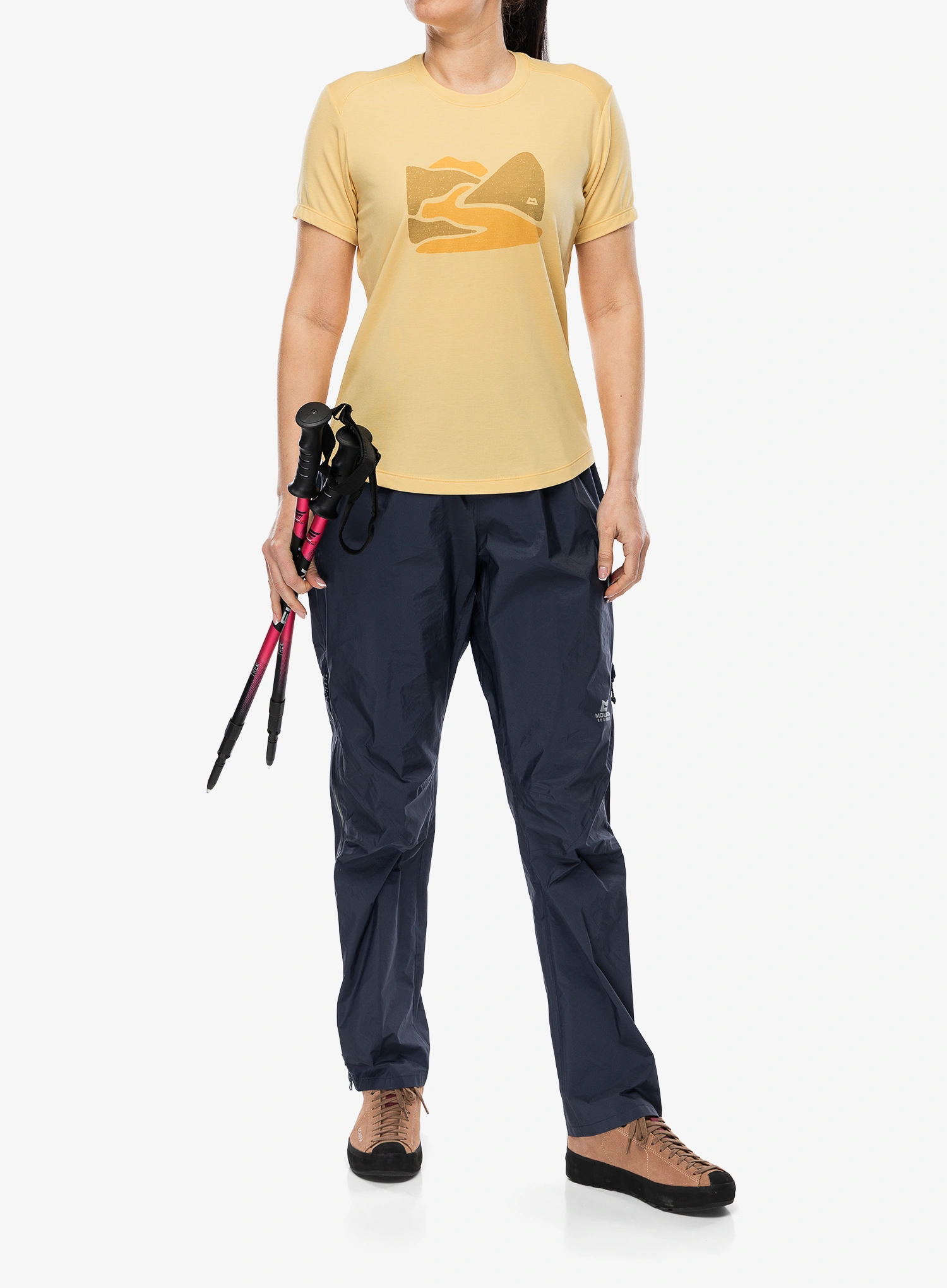 Футболка з принтом жіноча Mountain Equipment Headpoint Graphic Tee - rattan