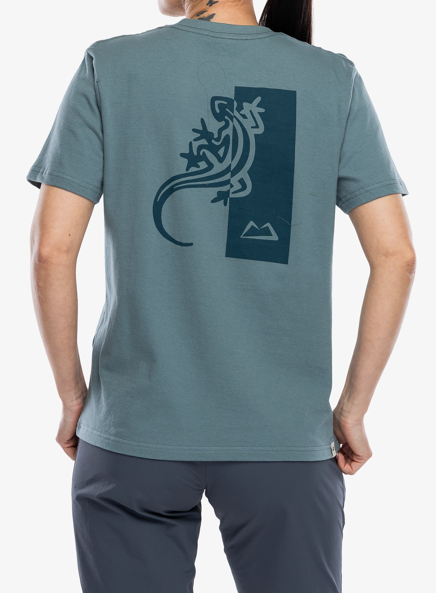 Футболка з принтом жіноча Mountain Equipment Podus Tee - blue goblin 