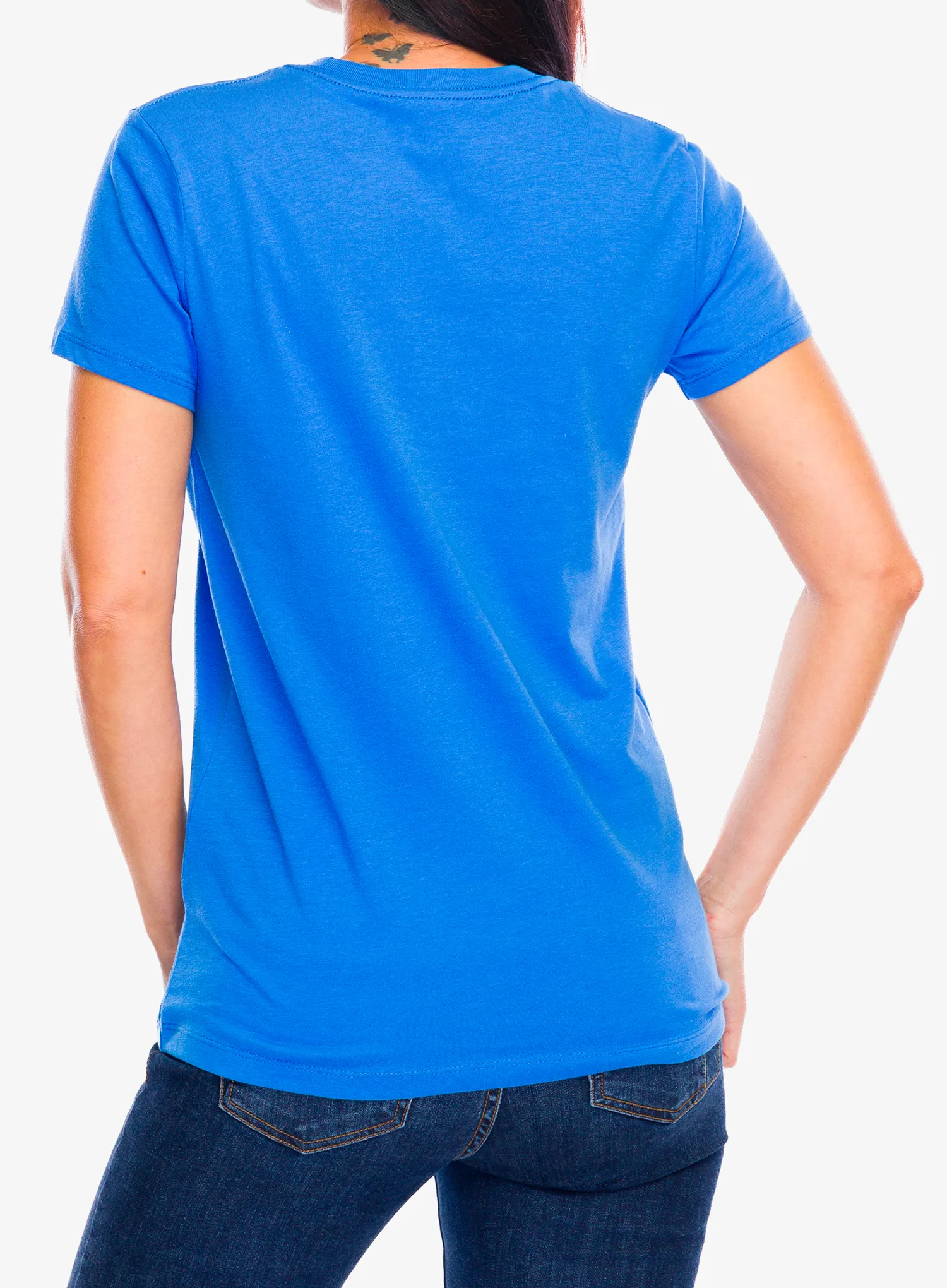 Футболка з принтом жіноча Under Armour Logo S/S - blue atlantis/white