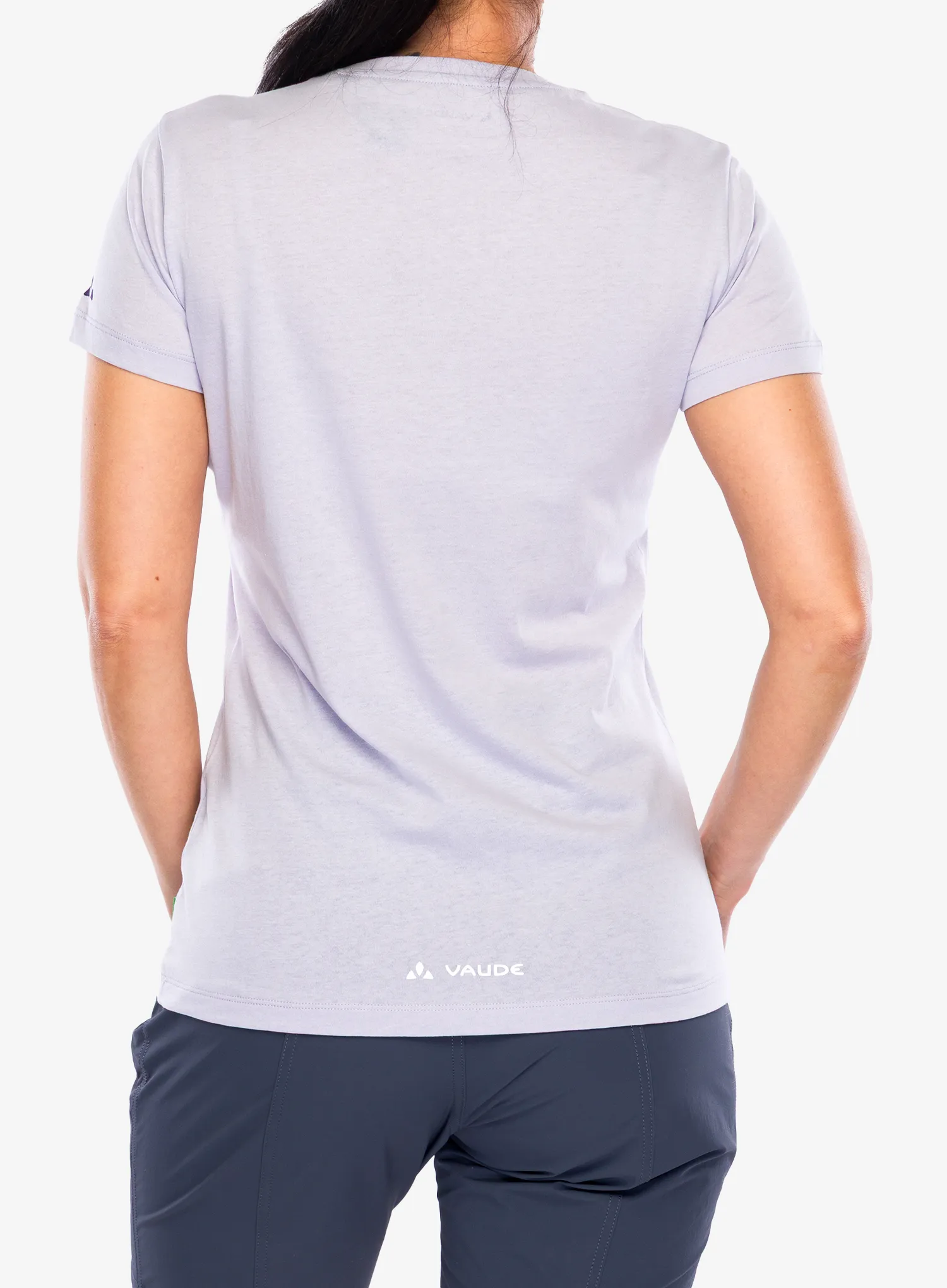 Футболка з принтом жіноча Vaude Cyclist T-Shirt V - lavender