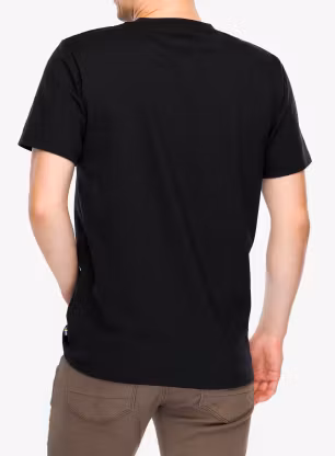 Футболка з принтом Fjallraven Multicolor Logo T-shirt - black