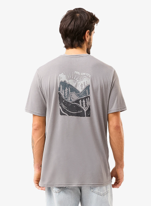 Футболка з принтом Flov Timberon - light grey/dark grey