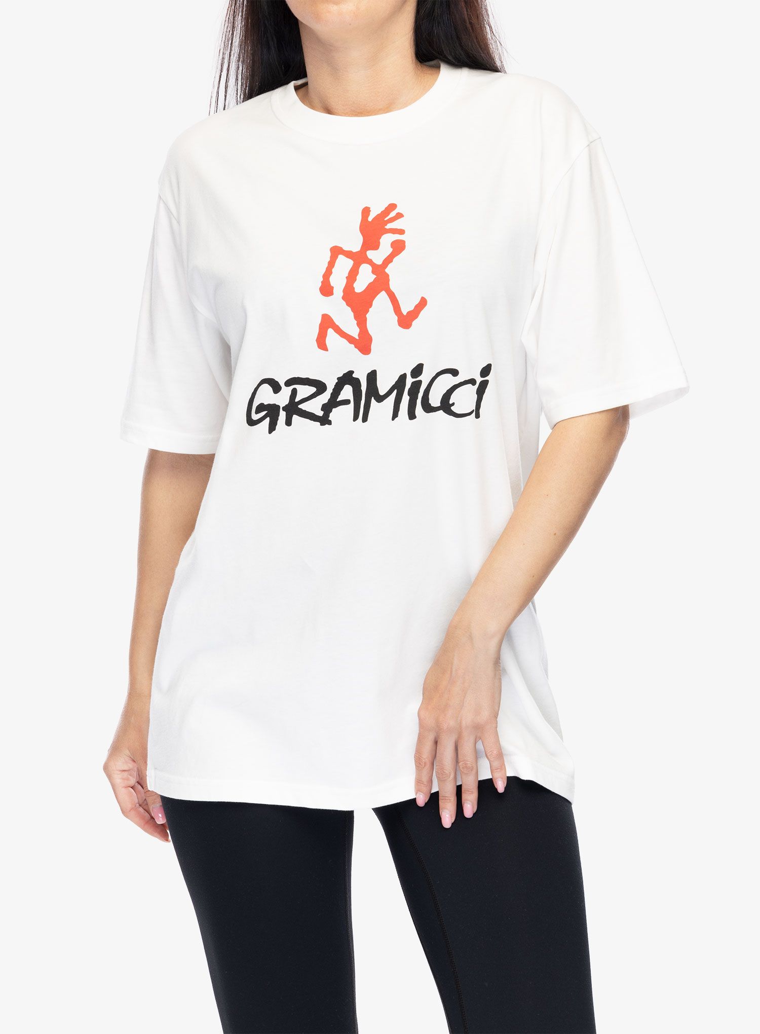 Футболка з принтом Gramicci Gramicci Logo Tee - white
