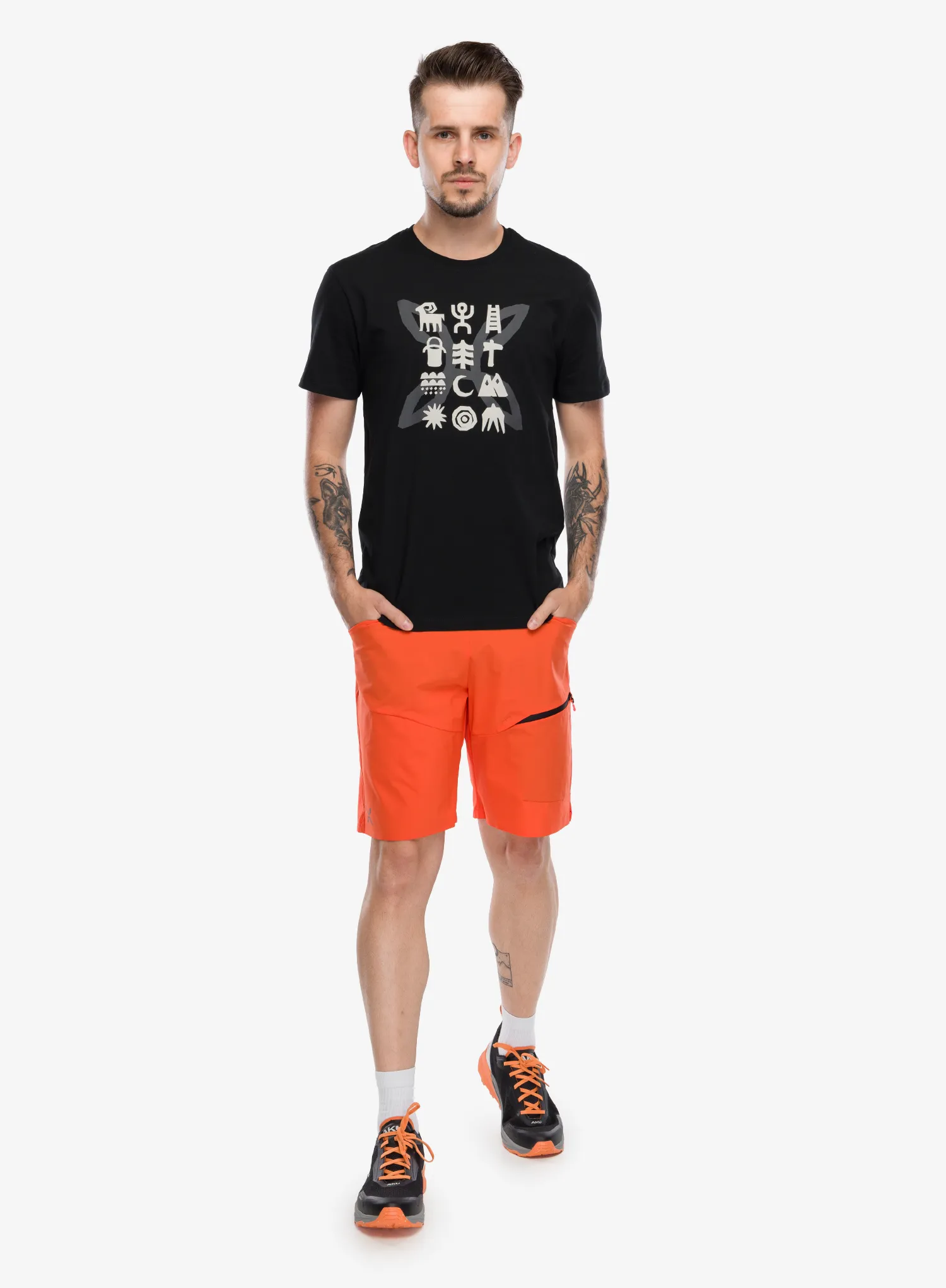 Футболка з принтом Montura Rock Painting T-Shirt - black