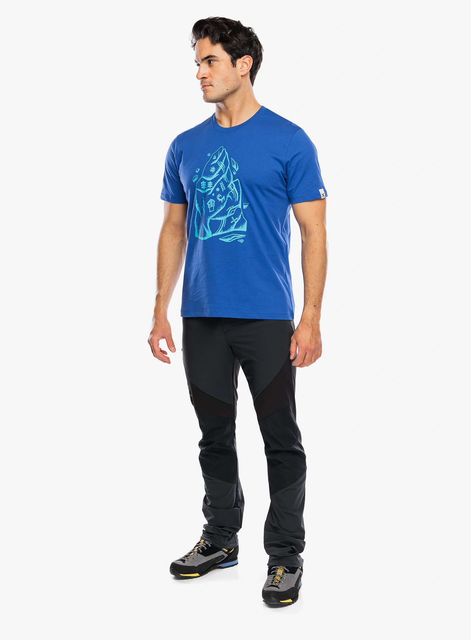 Футболка з принтом Montura Spire T-Shirt - b.blue