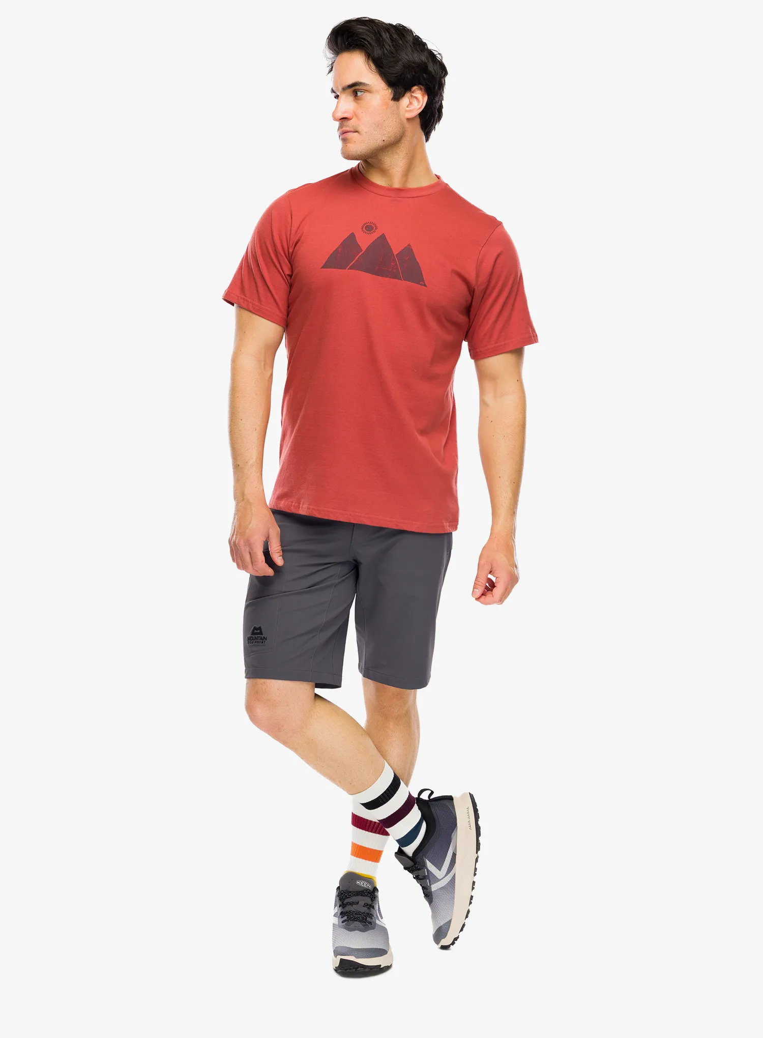 Футболка з принтом Mountain Equipment Mountain Sun Tee - etruscan red