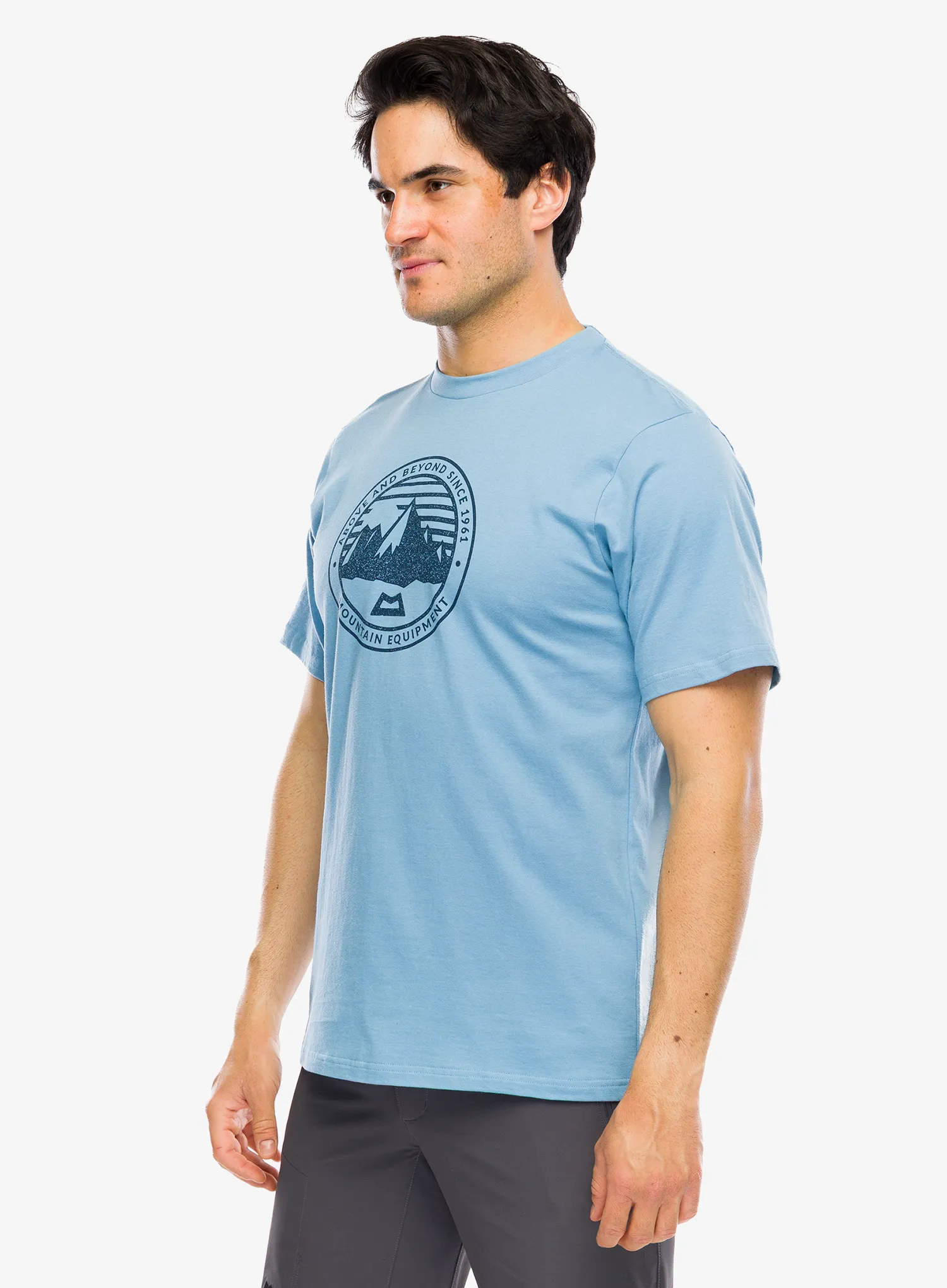 Футболка з принтом Mountain Equipment Roundel Tee - heritage blue