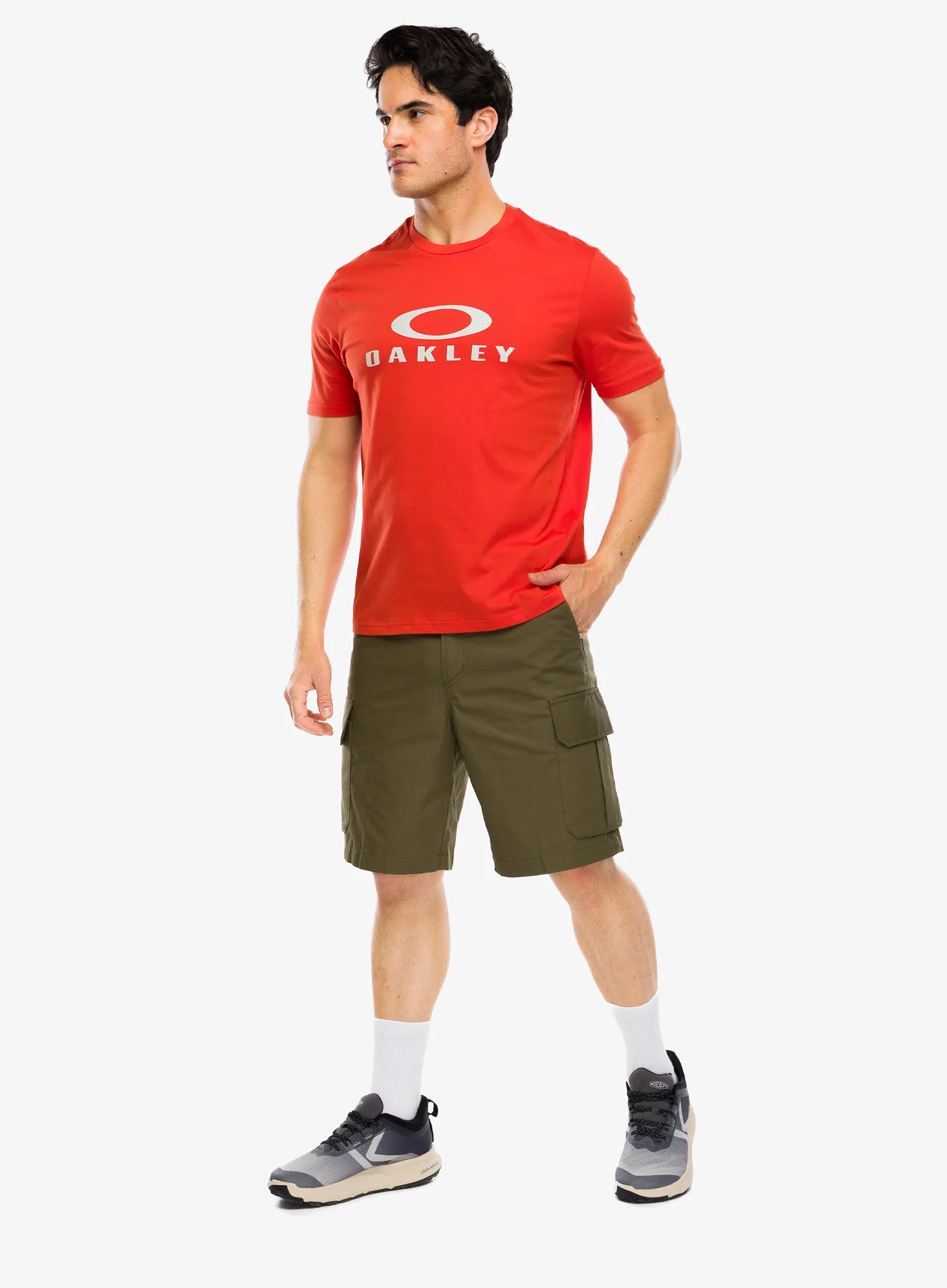 Футболка з принтом Oakley O Bark 2.0 - aviator orange