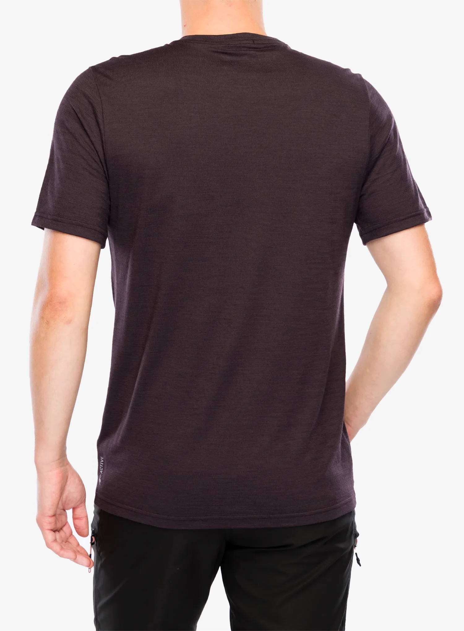 Футболка з принтом Smartwool Peak Energy Active Short Sleeve Graphic Tee - mink heather