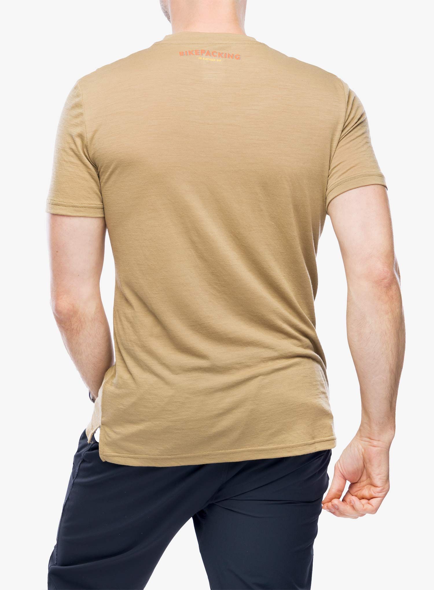 Футболка з принтом Super.natural Bikepacking Tee - oak/various