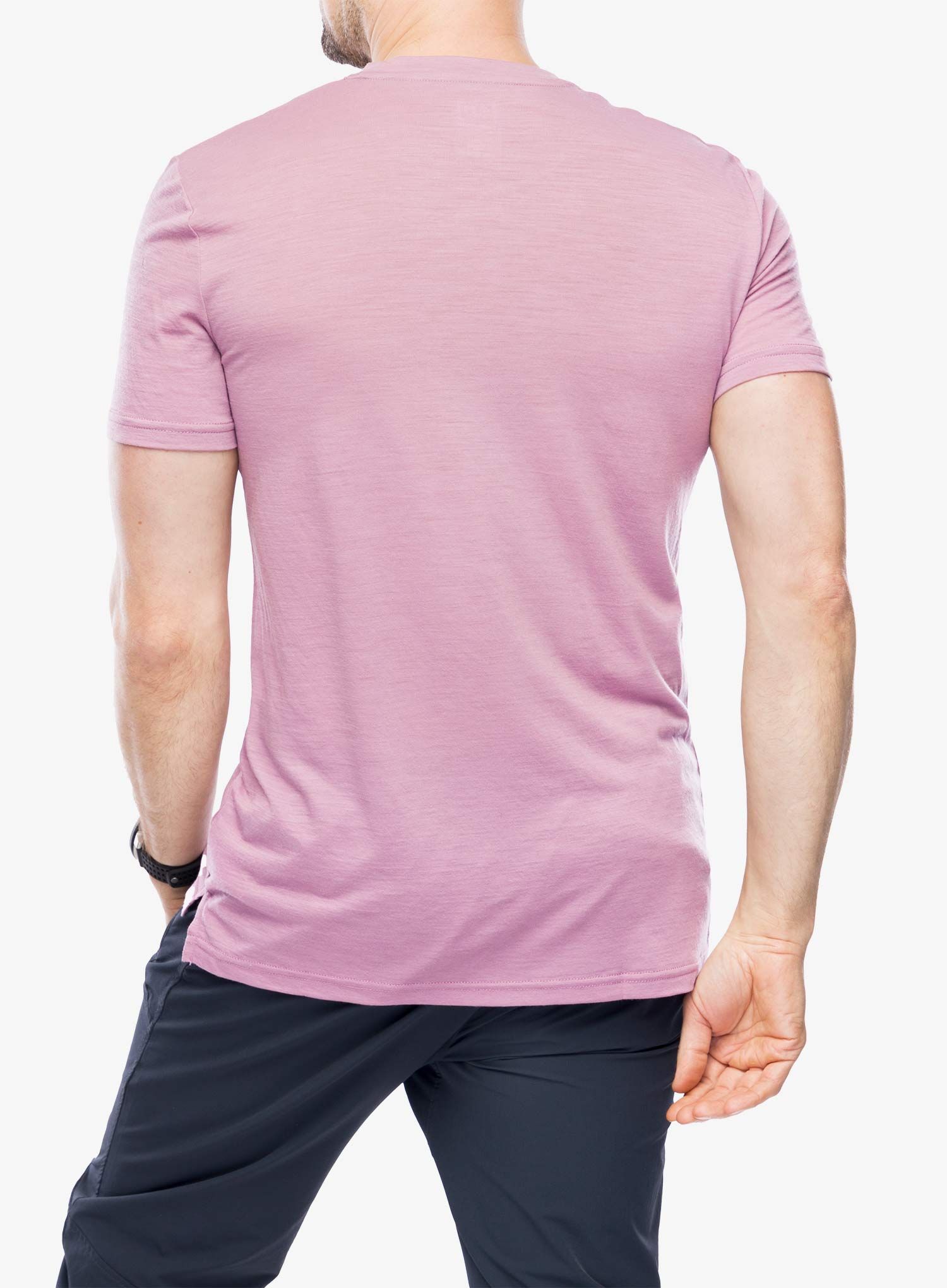 Футболка з принтом Super.natural Landi Tee - orchid/night shadow blue