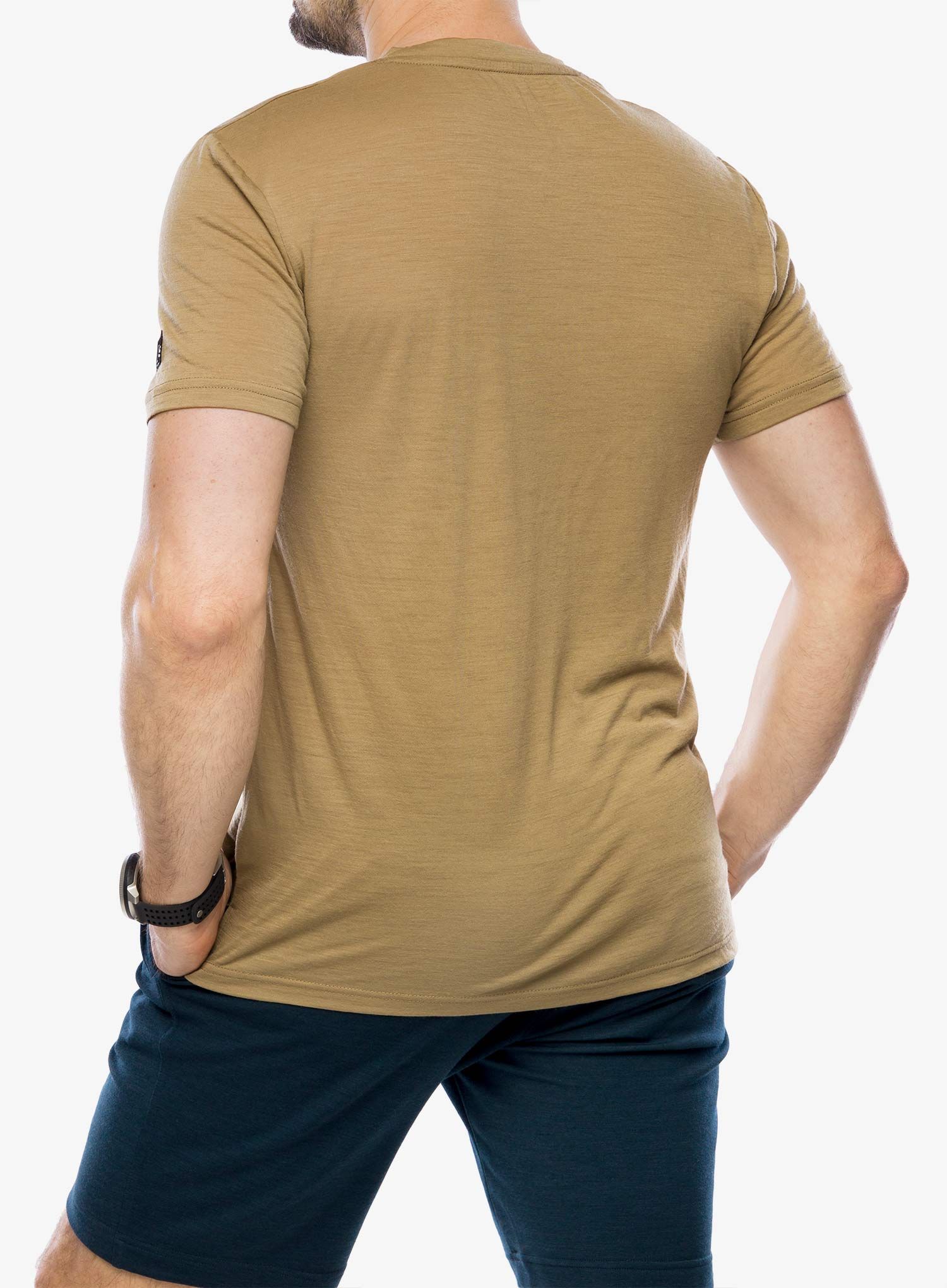 Футболка з принтом Super.natural Sn Sailor Tee - oak/jet black/dried sage