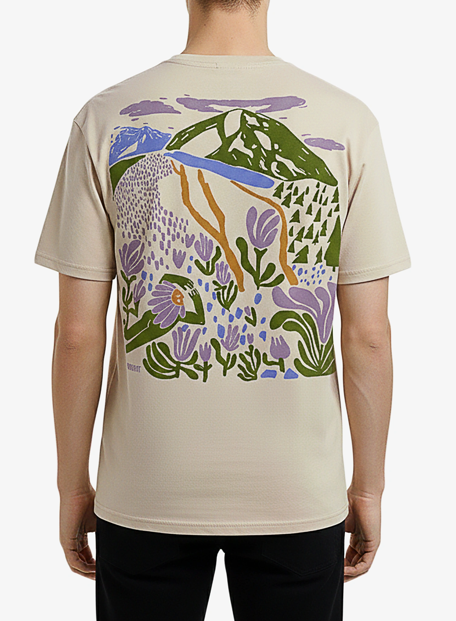 Футболка з принтом Turbat Krokusy T-Shirt - bog lime