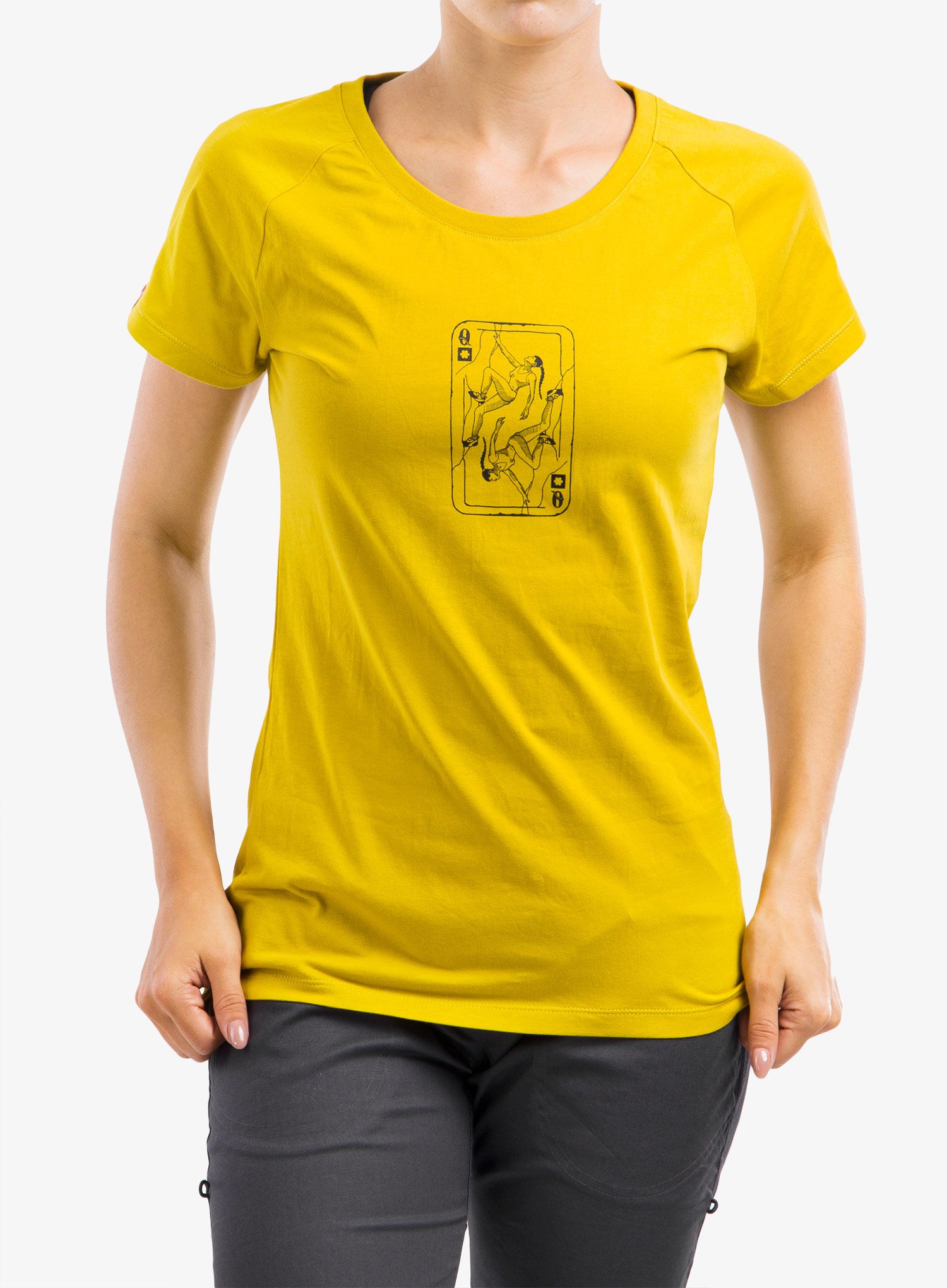 Футболка жіноча Ocun Raglan T - yellow antique moss queen