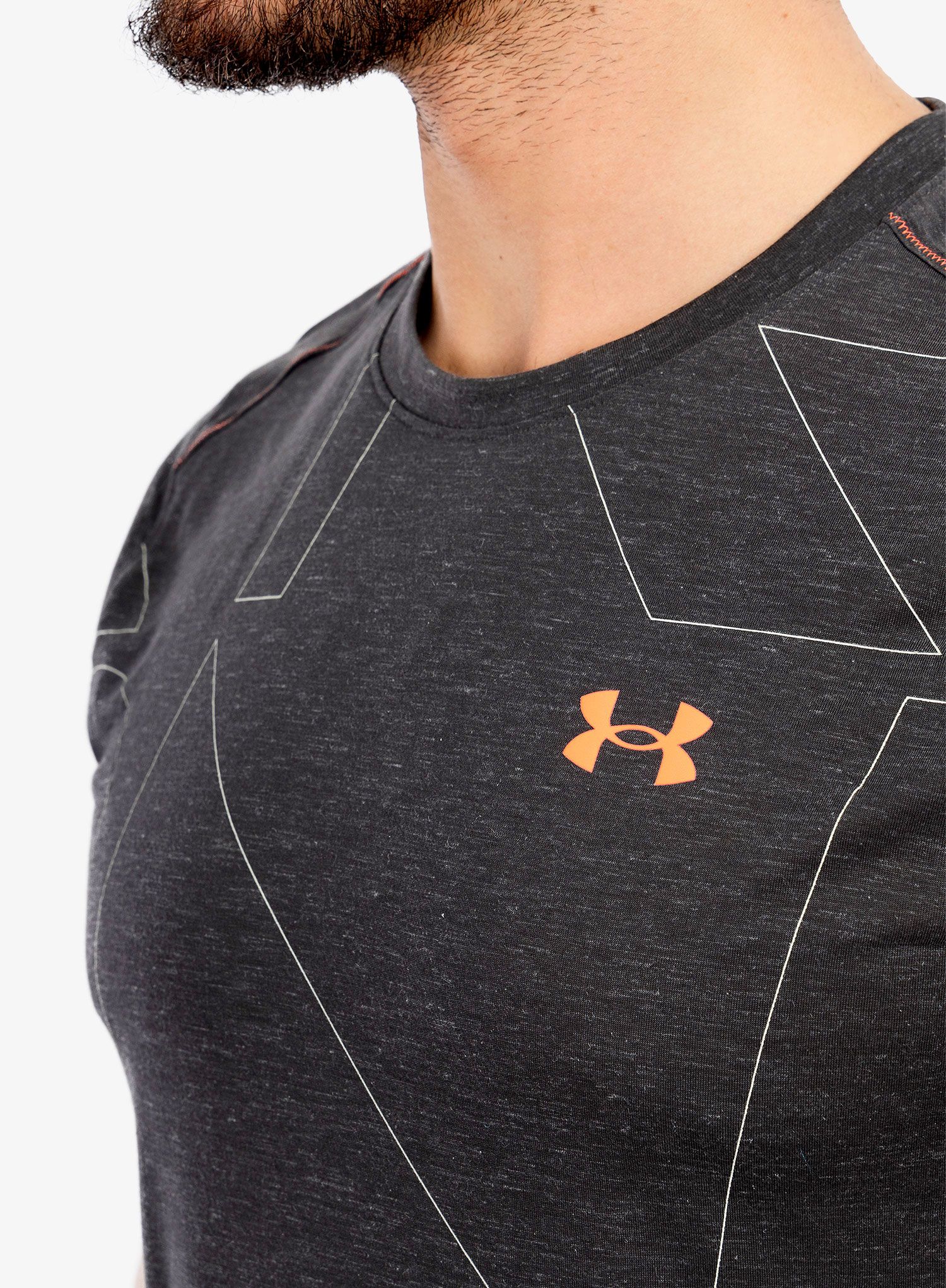 Футболка для бігу Under Armour Breeze 2.0 Trail Tee - jet gray/stone/beta
