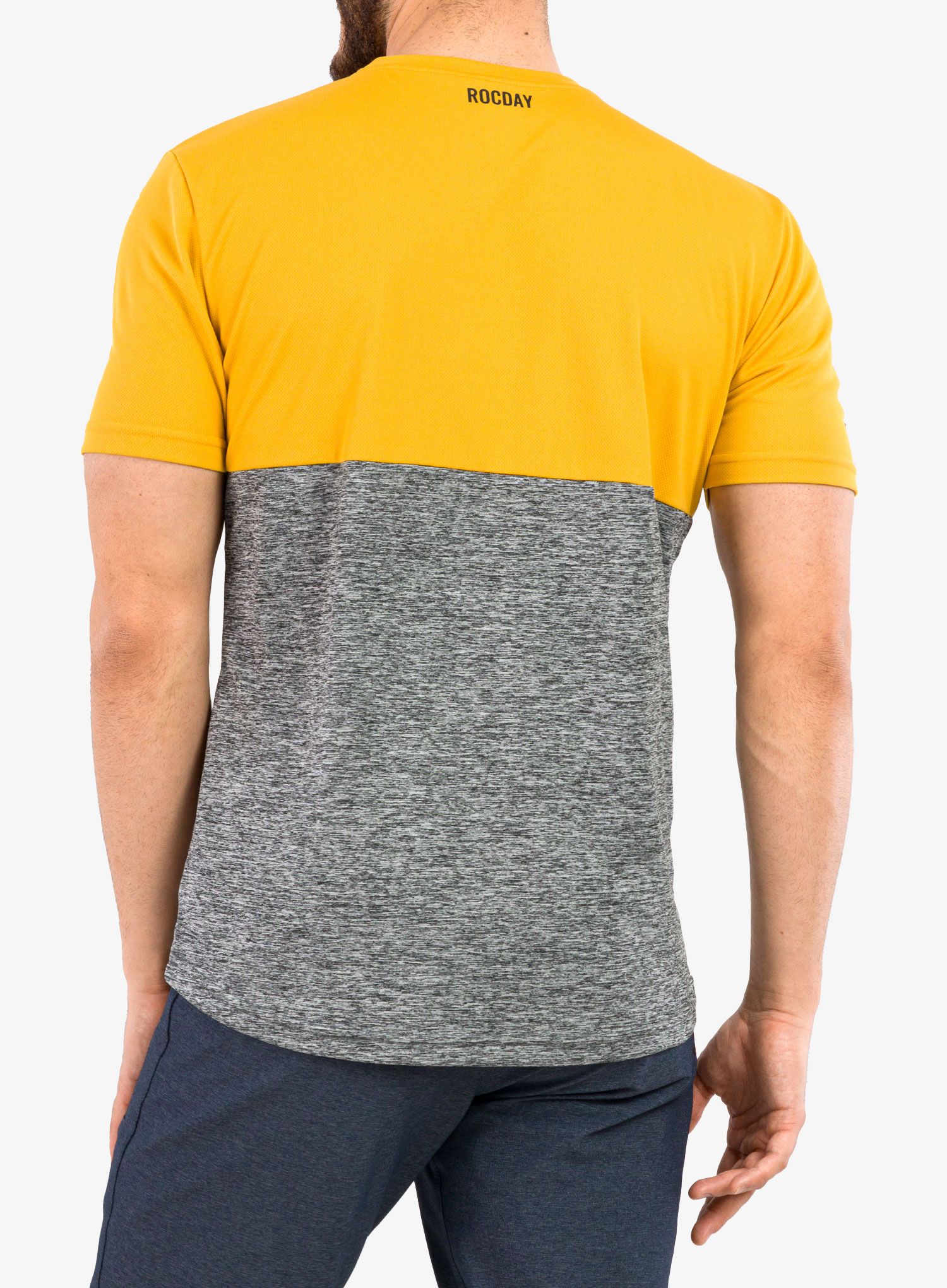 Велофутболка Rocday Double - yellow/melange