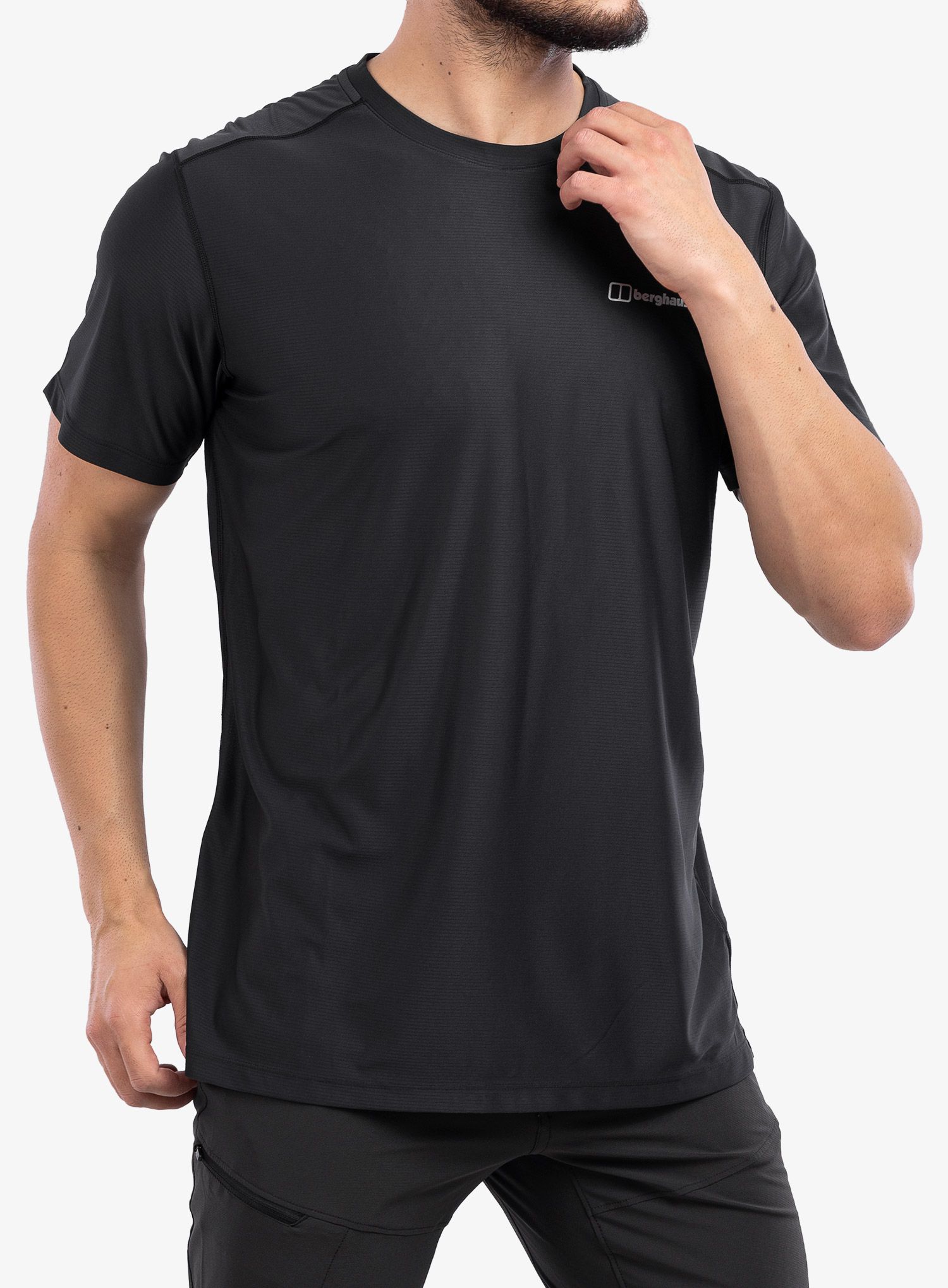 Швидковисихаюча футболка Berghaus 24/7 Tech SS Crew - black/black