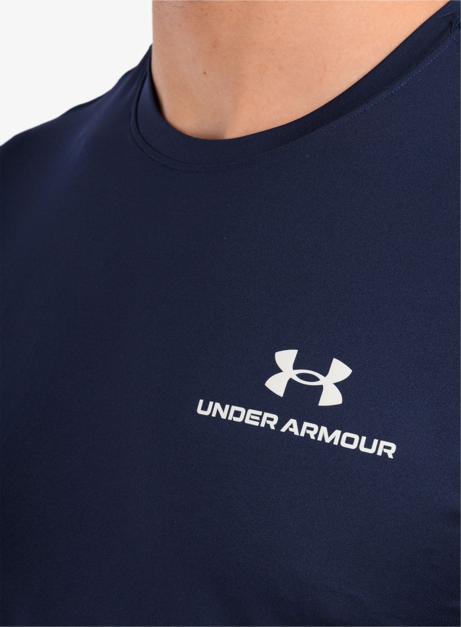 Футболка для тренувань Under Armour Rush Energy SS - midnight navy/white