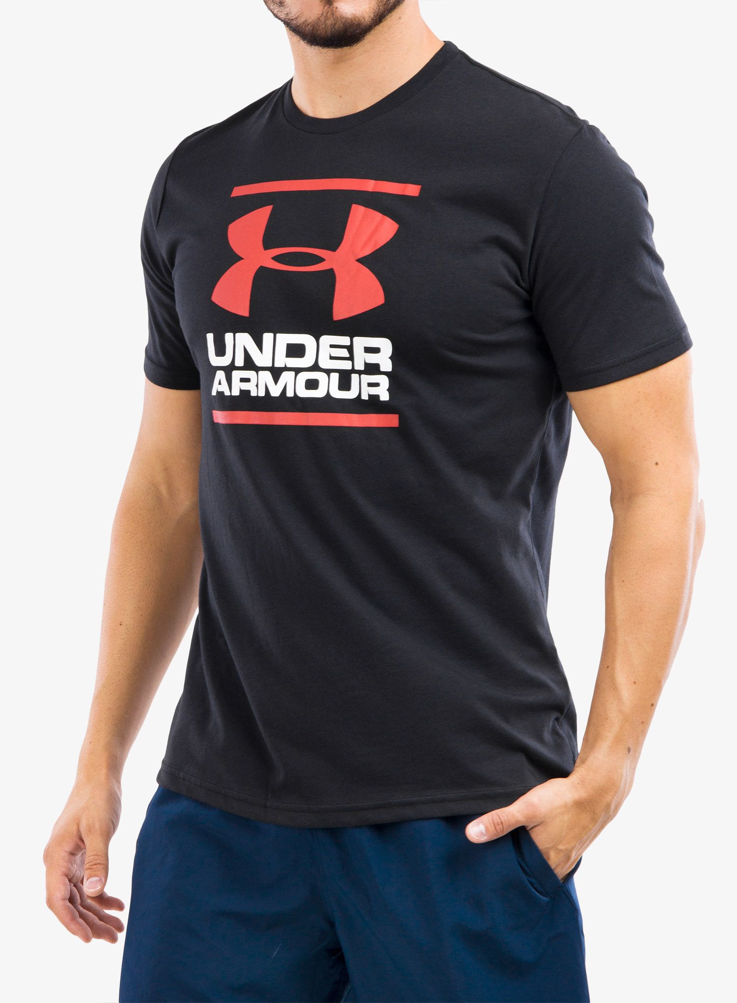 Футболка Under Armour GL Foundation SS T - black/white/red