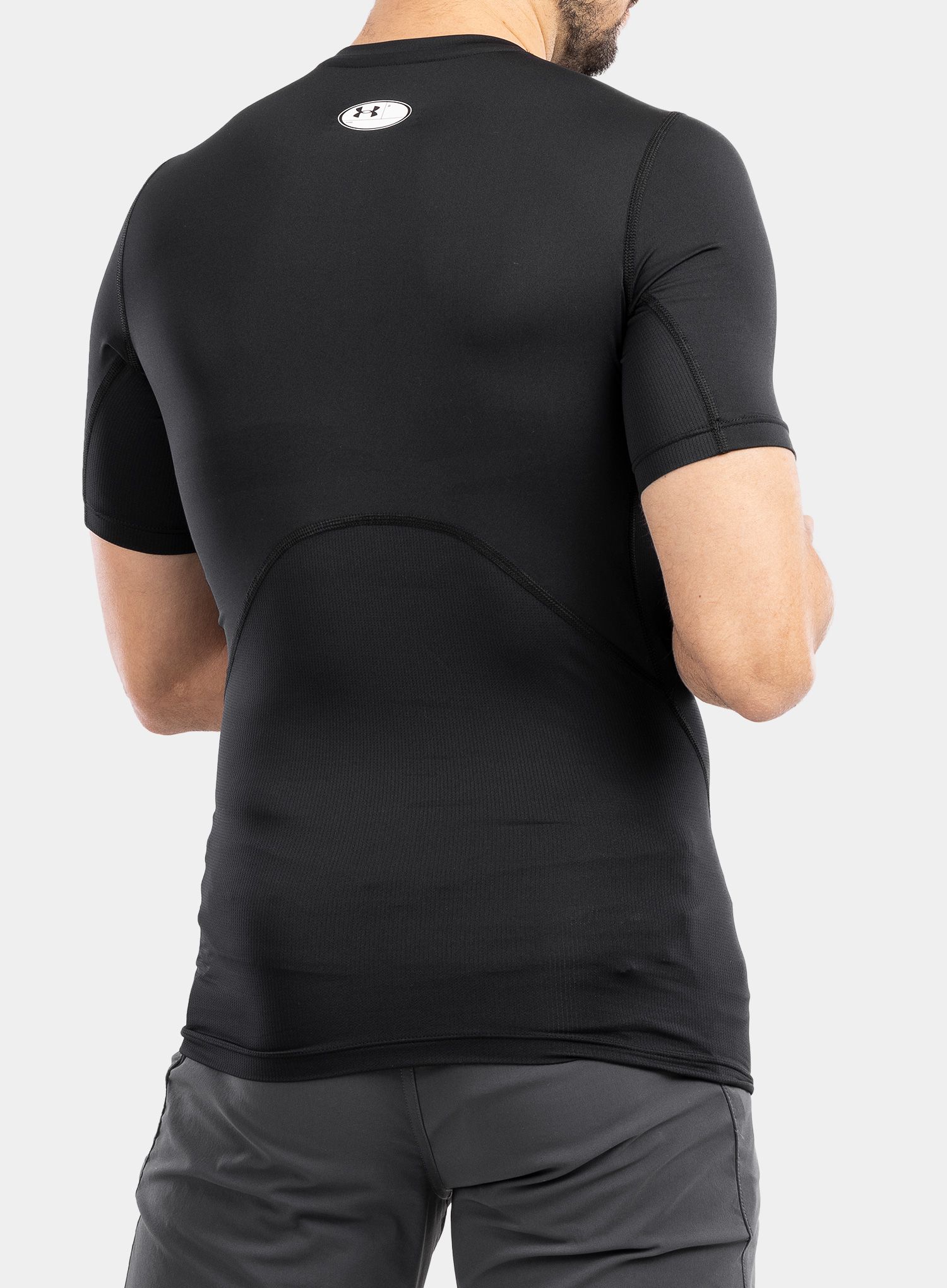 Футболка Under Armour HG Armour Comp S/S - black/white