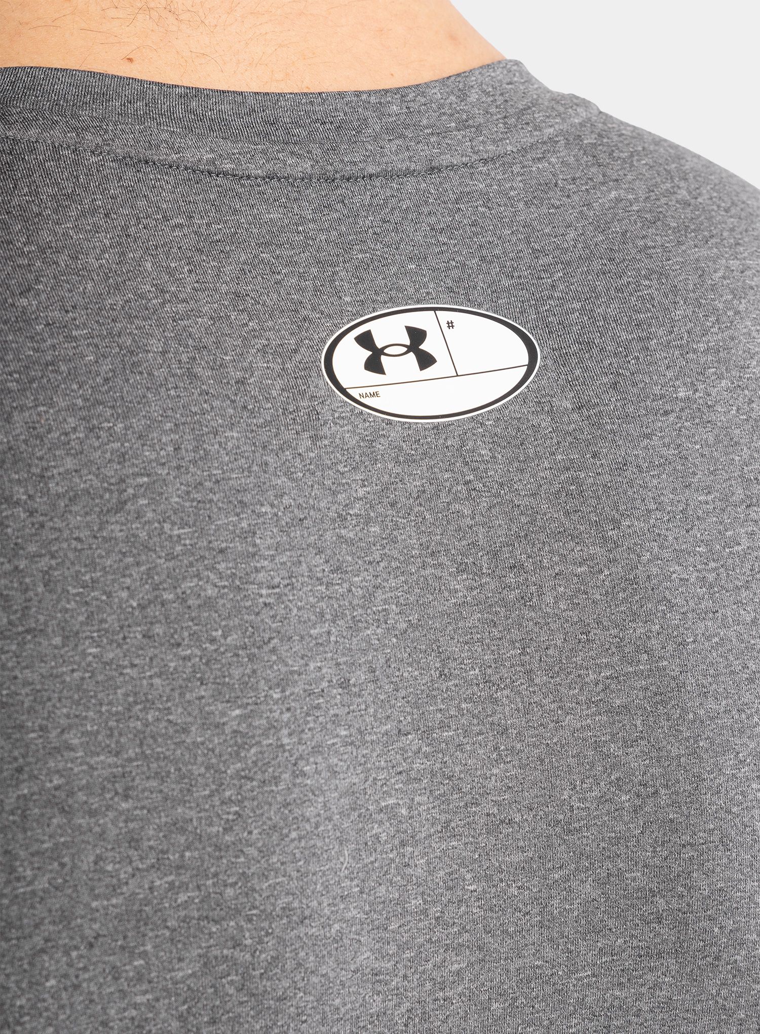 Футболка Under Armour HG Armour Comp S/S - carbon heather/black