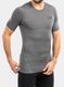 Футболка Under Armour HG Armour Comp S/S - carbon heather/black