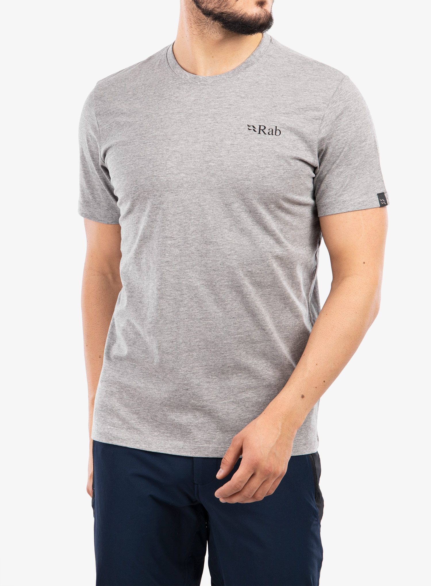 Футболка з принтом Rab Stance Mountain Peak Tee - grey marl