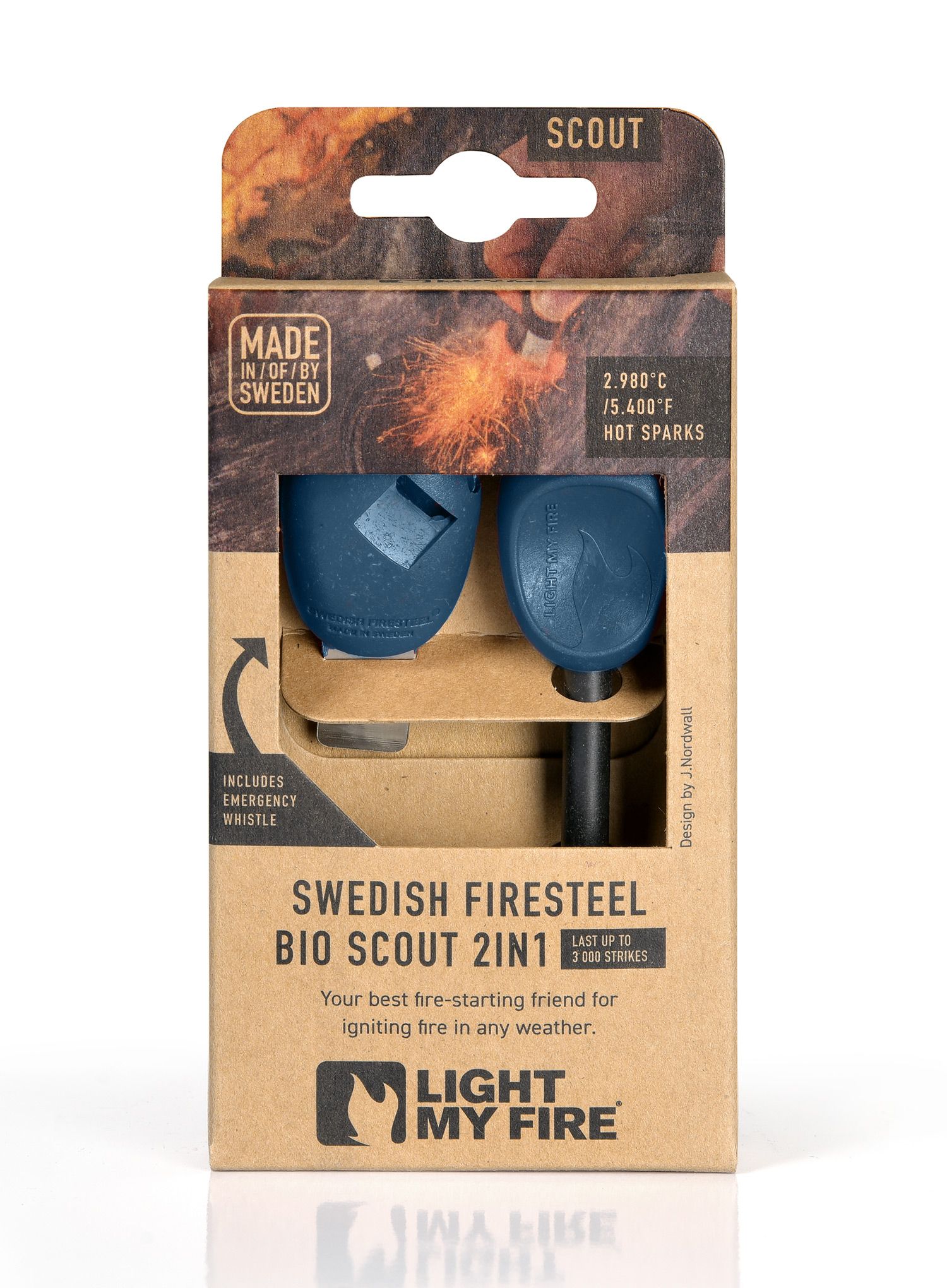 Кресало Light My Fire Firesteel Bio Scout - hazy blue