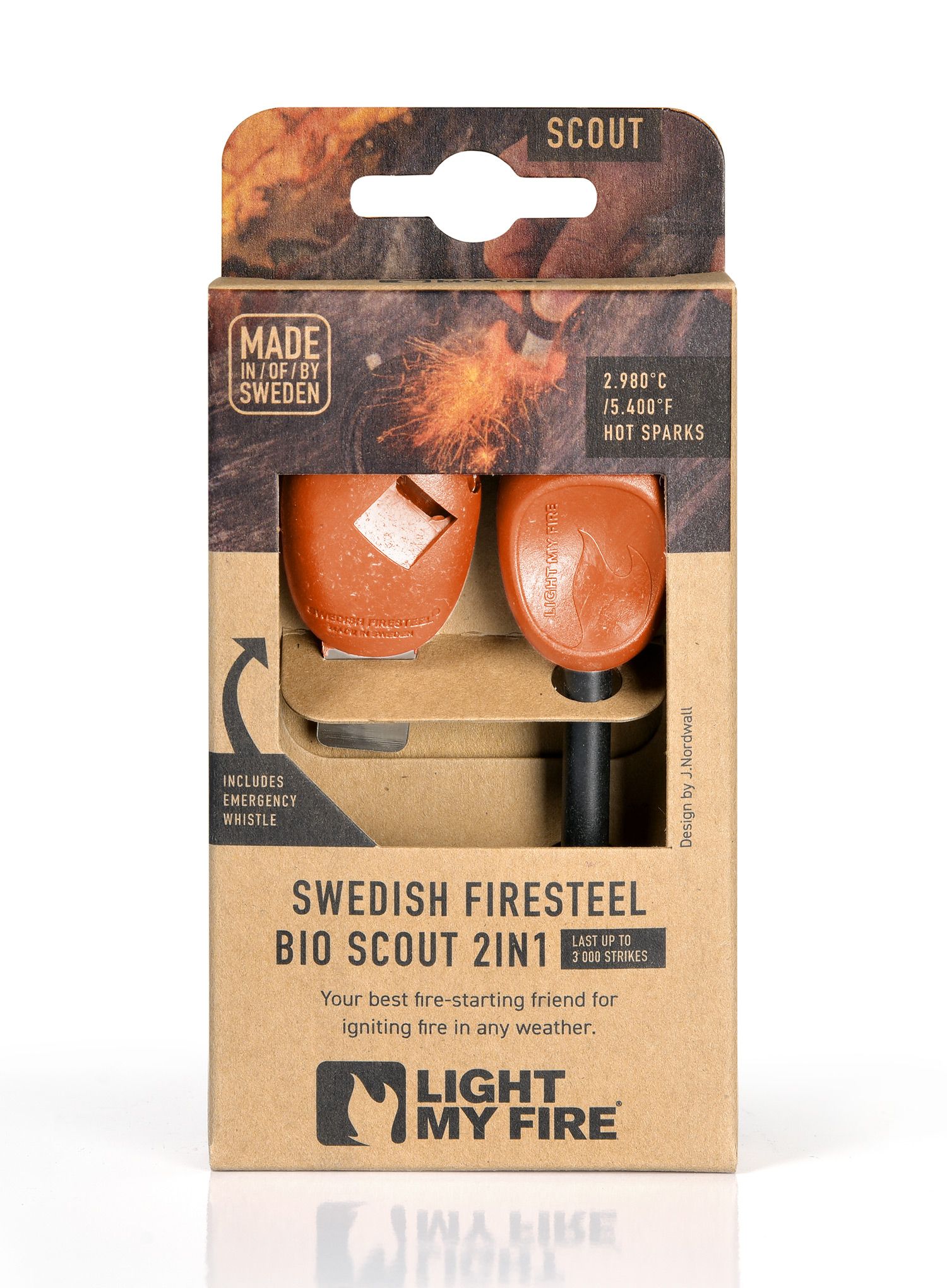 Кресало Light My Fire Firesteel Bio Scout - rusty orange