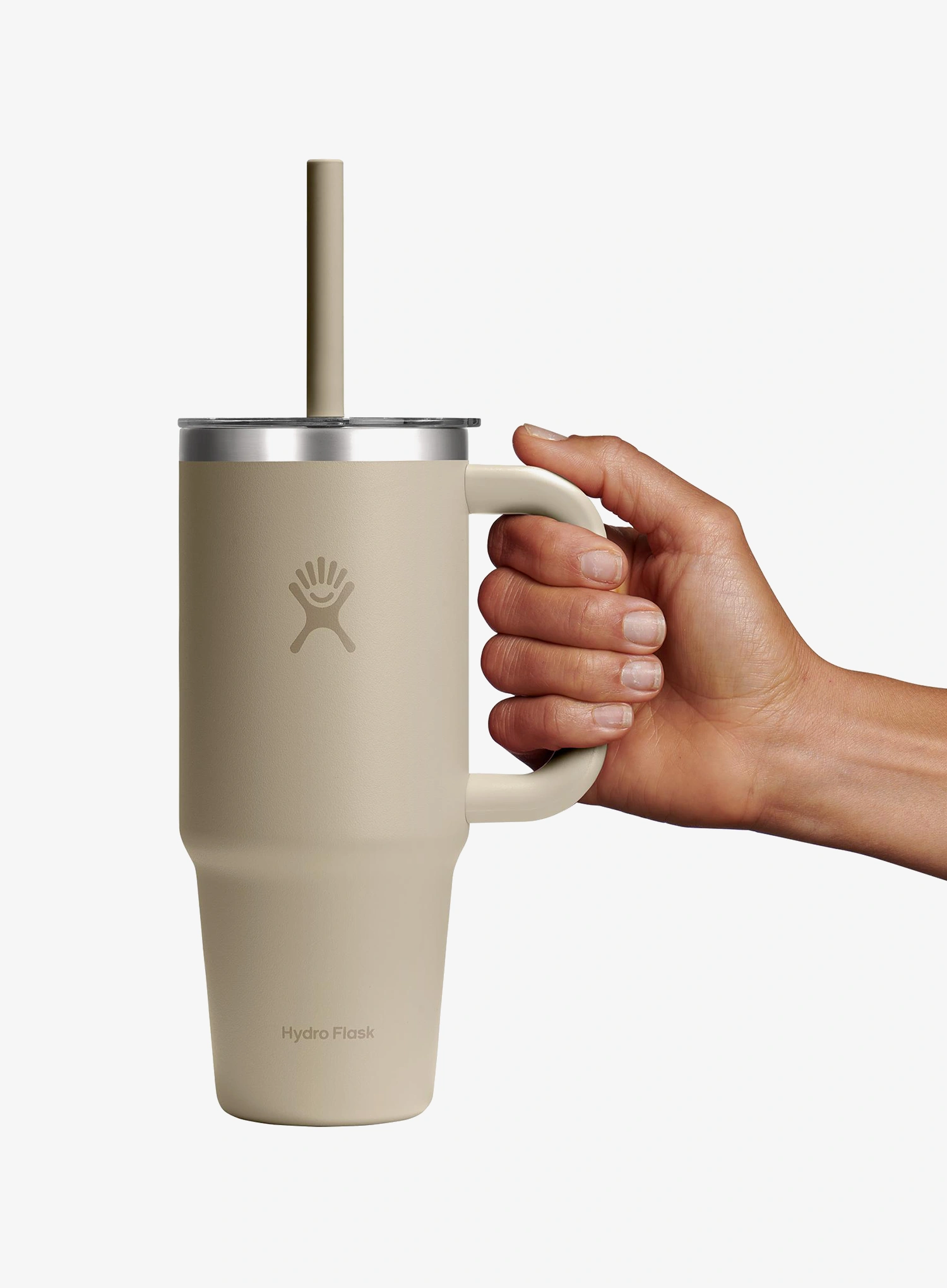 Термочашка Hydro Flask 24 Oz  Travel Tumbler Clear Lid (710 ml) - oat