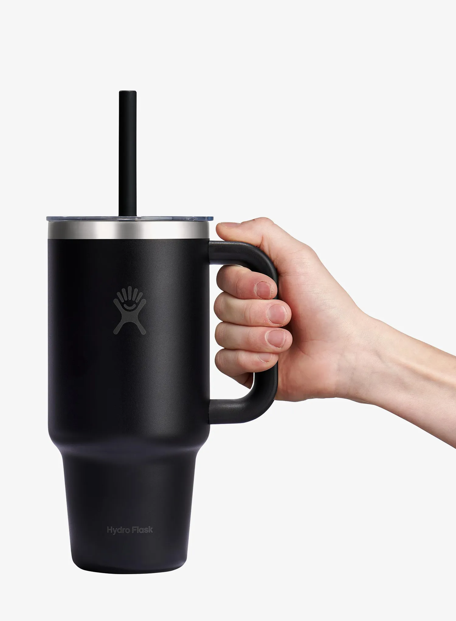 Термочашка Hydro Flask 32 Oz Travel Tumbler Clear Lid (946 ml) - black