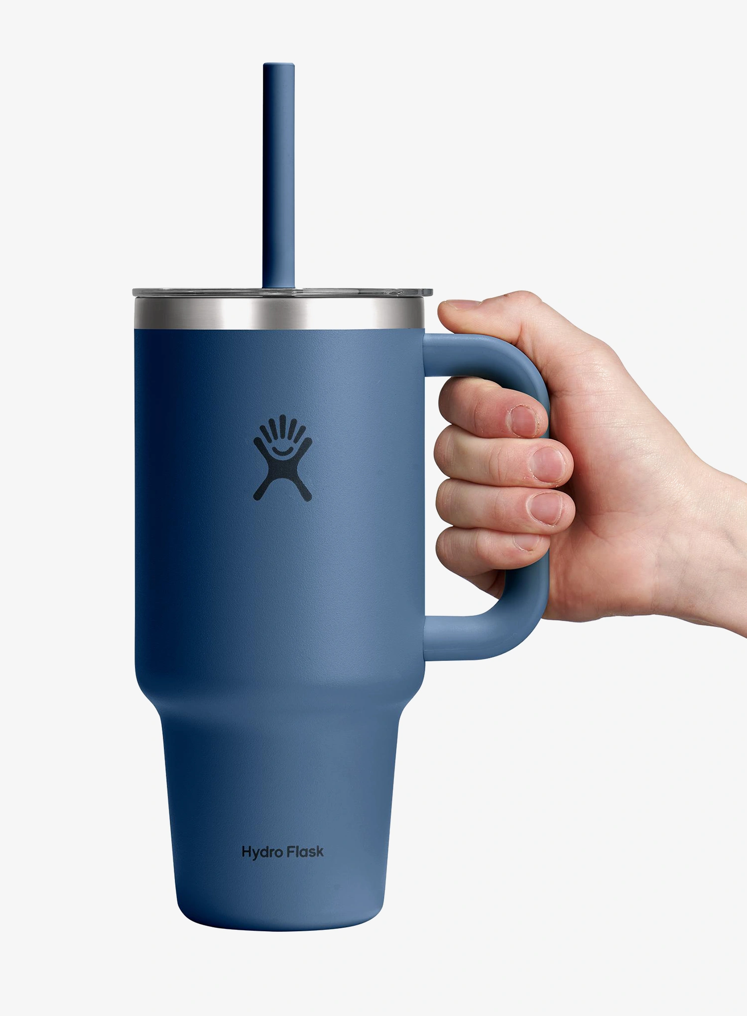 Термочашка Hydro Flask 32 Oz Travel Tumbler Clear Lid (946 ml) - harbor blue