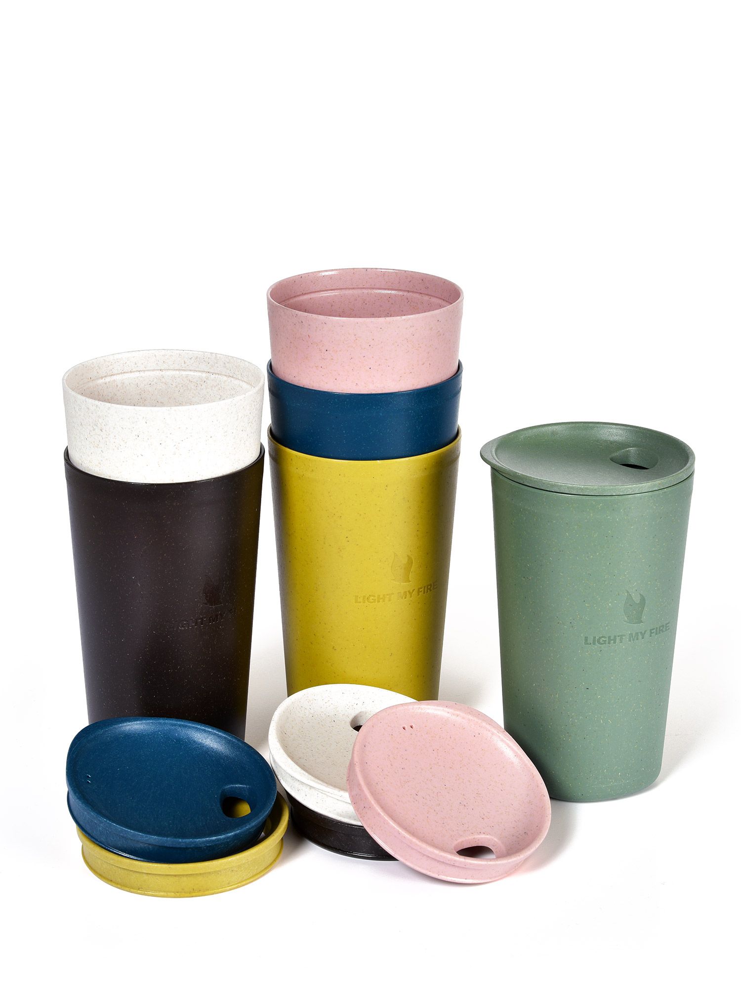 Чашка туристична Light My Fire MyCup & Lid Large (0,5 l) - sandygreen