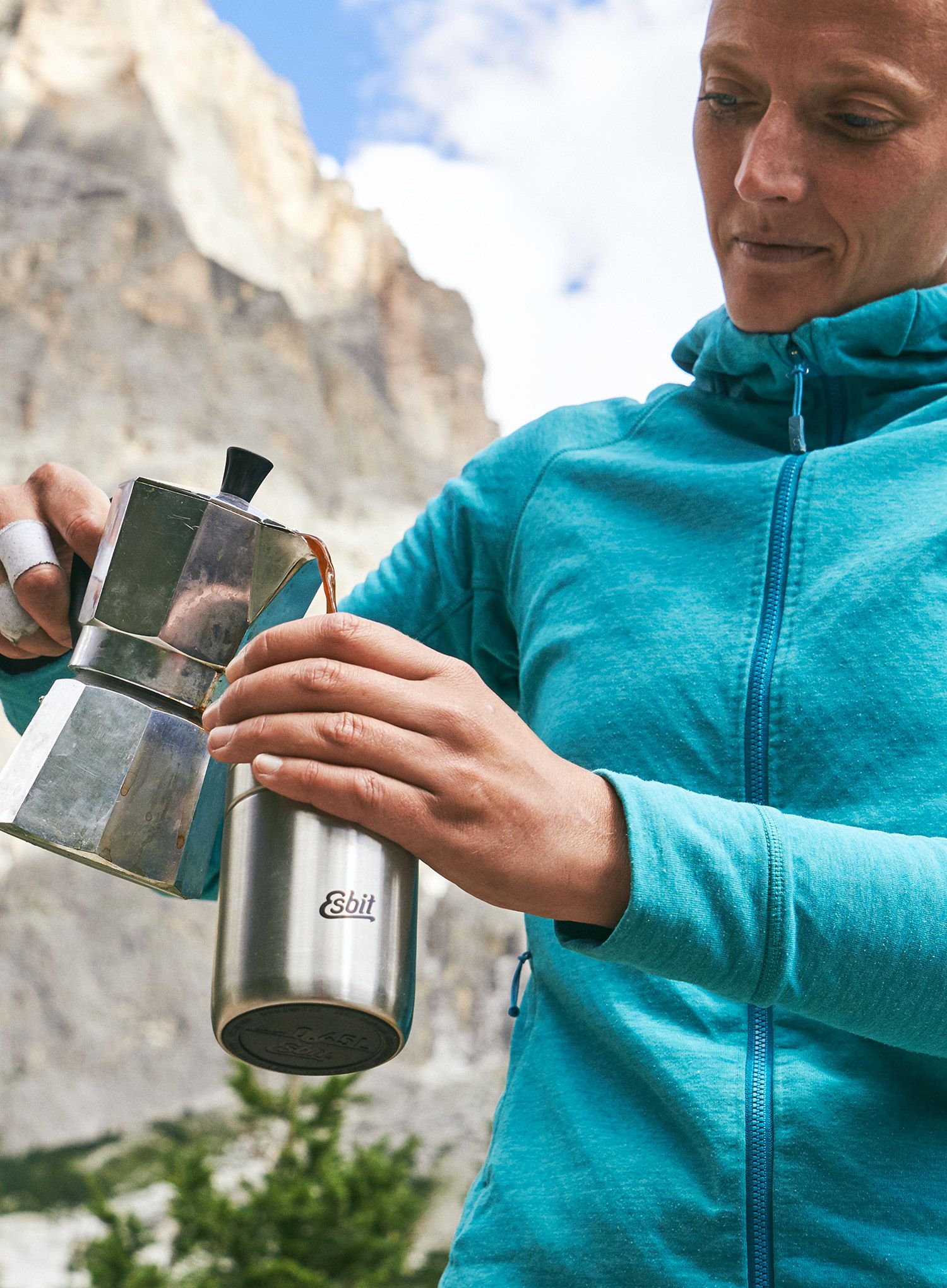 Термочашка Esbit Majoris Thermo Mug Flip Top 450ml - silver